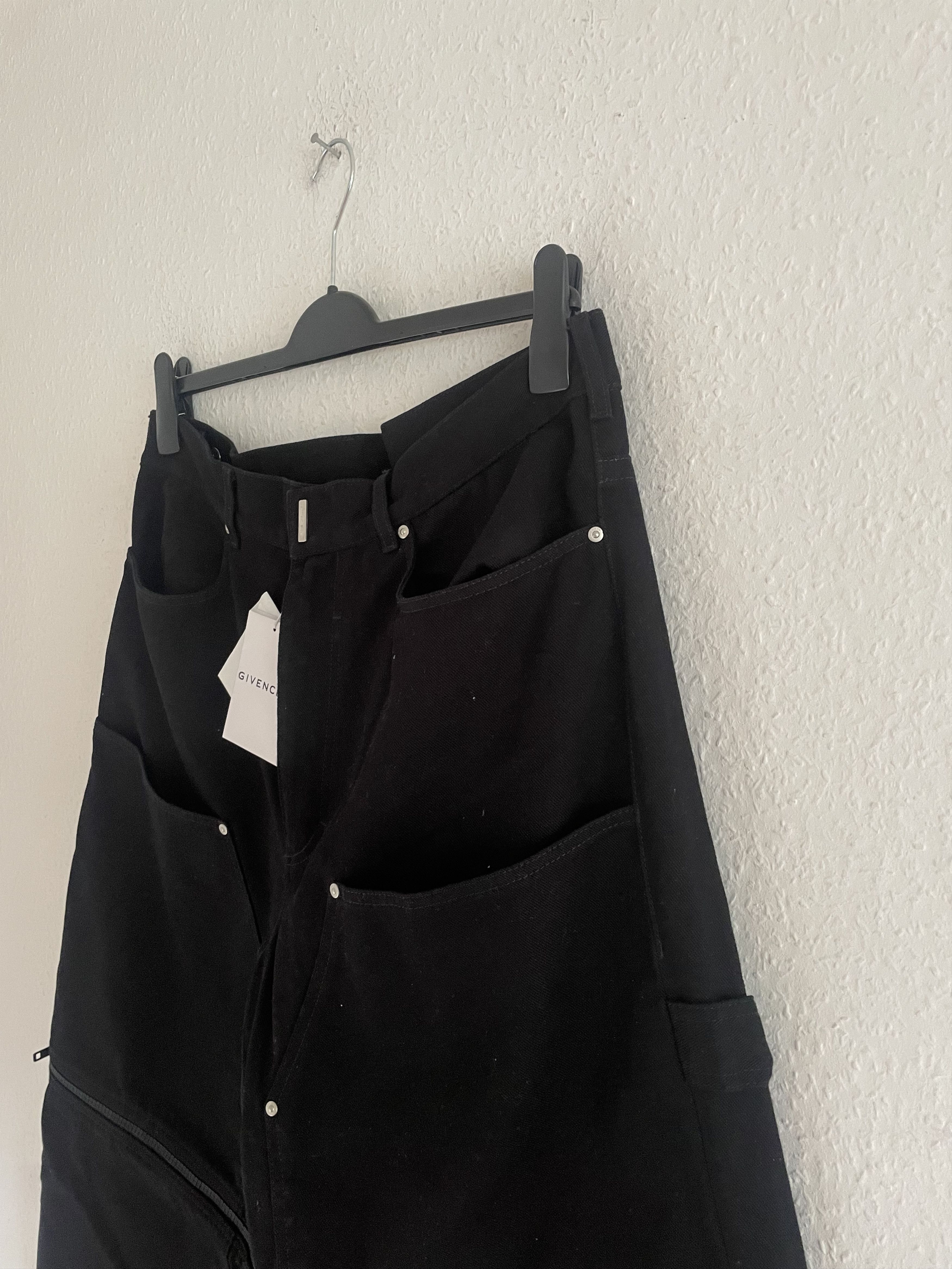 Givenchy Convertible Zip-Off Cargo Jeans Black Size US 34 / EU 50 - 5 Thumbnail