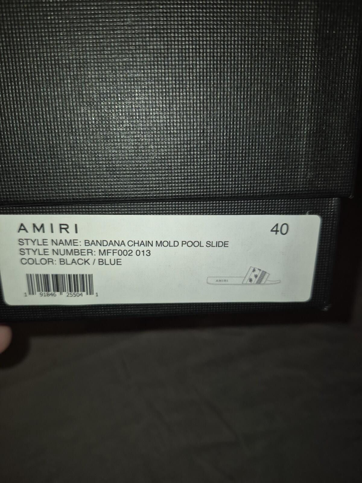 Amiri Amiri Bandana Chain Mold Pool Slides Size US 8 Mens Size US 7 / EU 40 - 9 Thumbnail