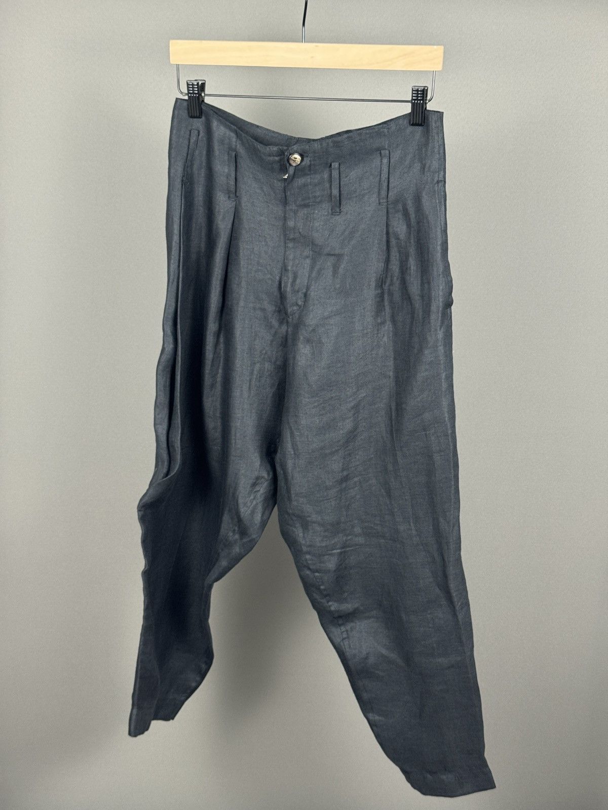 Yohji Yamamoto Vintage Yohji Yamamoto lino pants Size US 29 - 2 Thumbnail