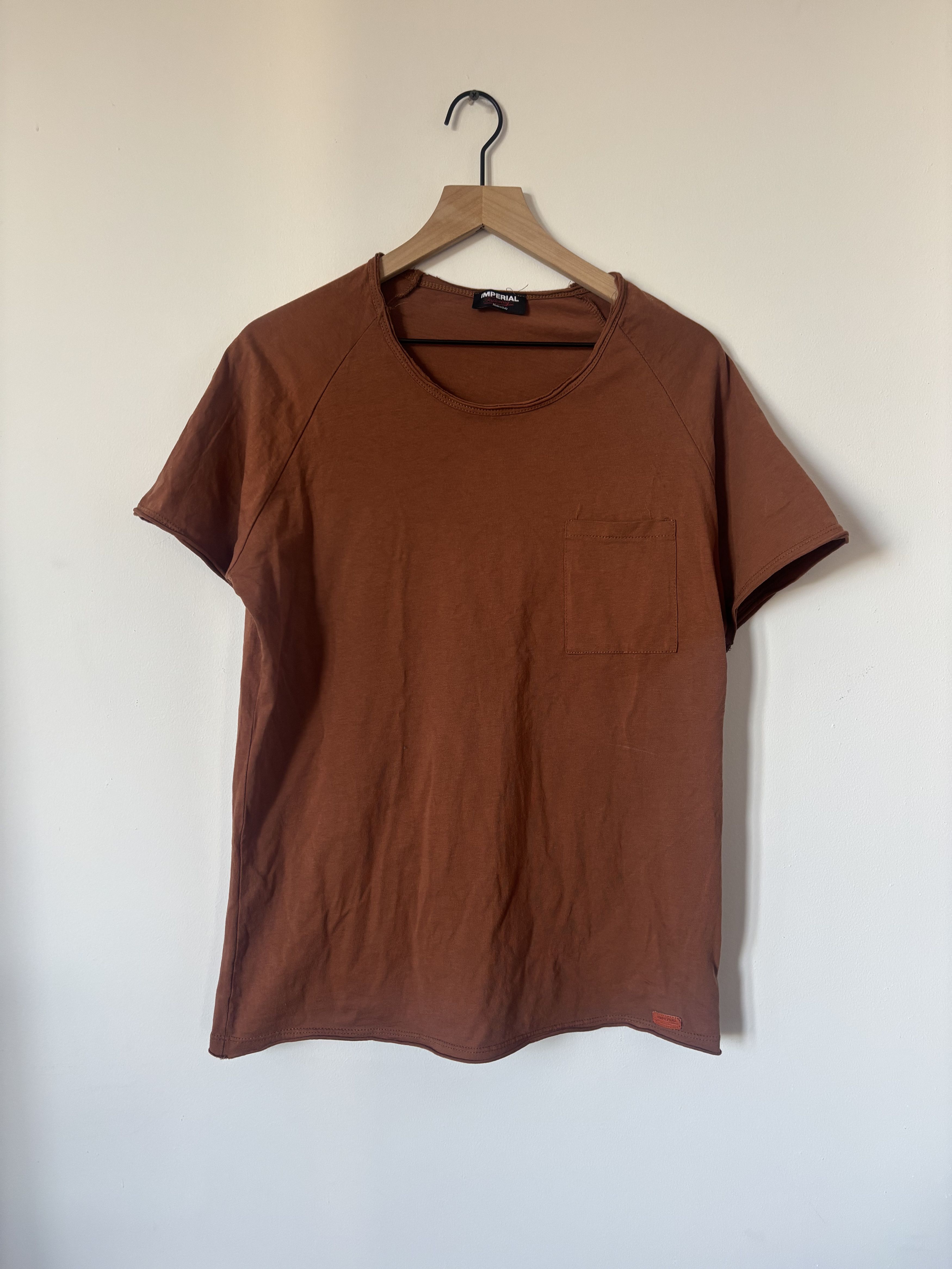 Imperial Italian Cotton Raw Hem Paper Thin Tee by Imperial Tailoring Size US XL / EU 56 / 4 - 1 Thumbnail