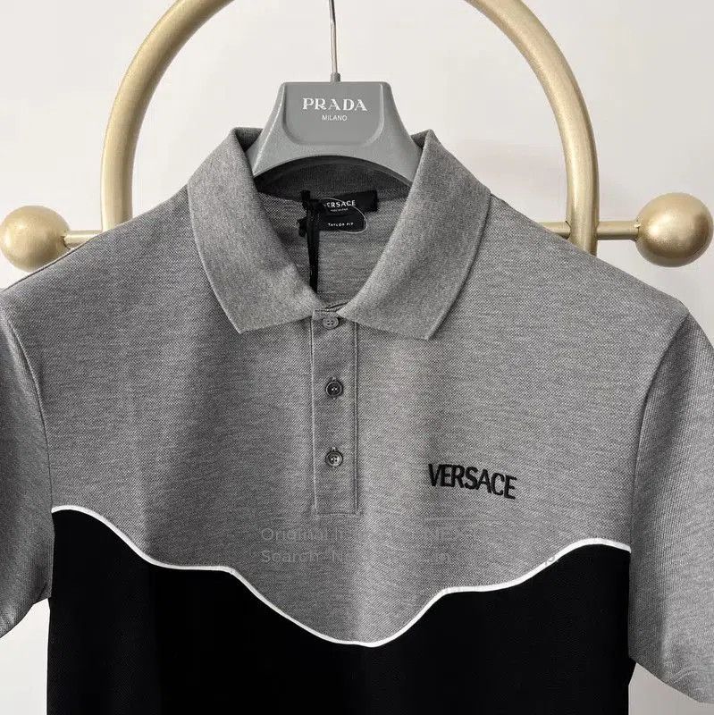 Versace Versace Men's Summer Colorblock Polo Shirt . Size US M / EU 48-50 / 2 - 2 Thumbnail