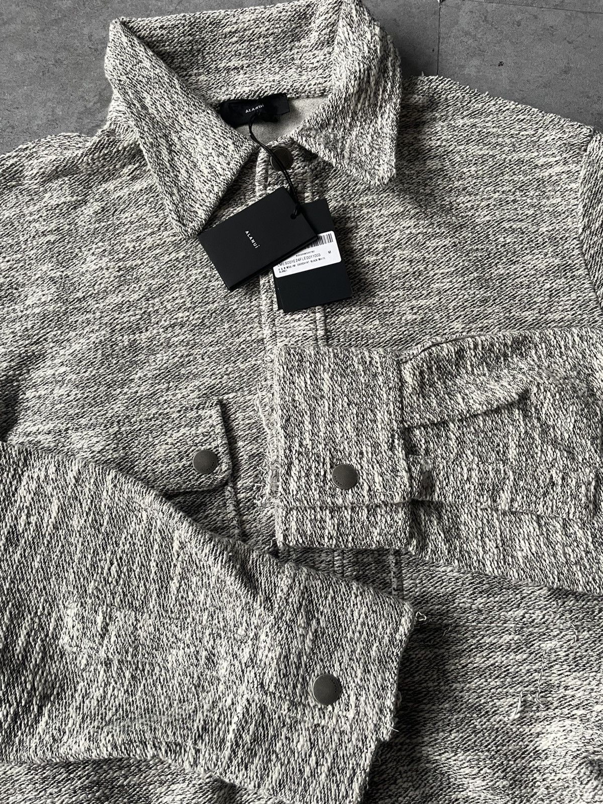 Alanui ALANUI RAW EDGE MÉLANGE COTTON OVERSHIRT💫 Size US L / EU 52-54 / 3 - 11 Thumbnail