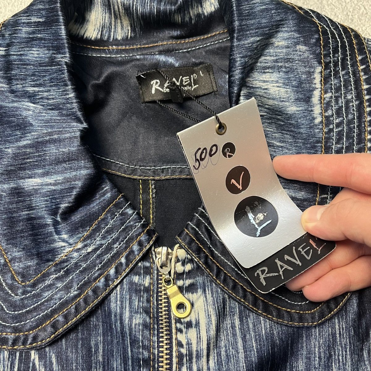 Japanese Brand × Vintage Japan vintage Ravel faded Rare y2k jacket Size US L / EU 52-54 / 3 - 4 Thumbnail