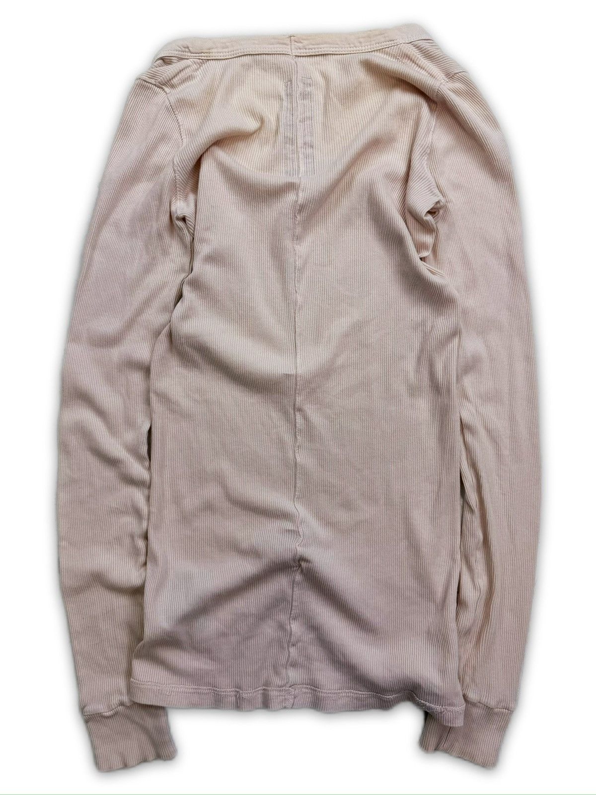 Rick Owens AW16 Rick Owens Ribbed V-Neck Long Sleeve Shirt Size US S / EU 44-46 / 1 - 3 Thumbnail