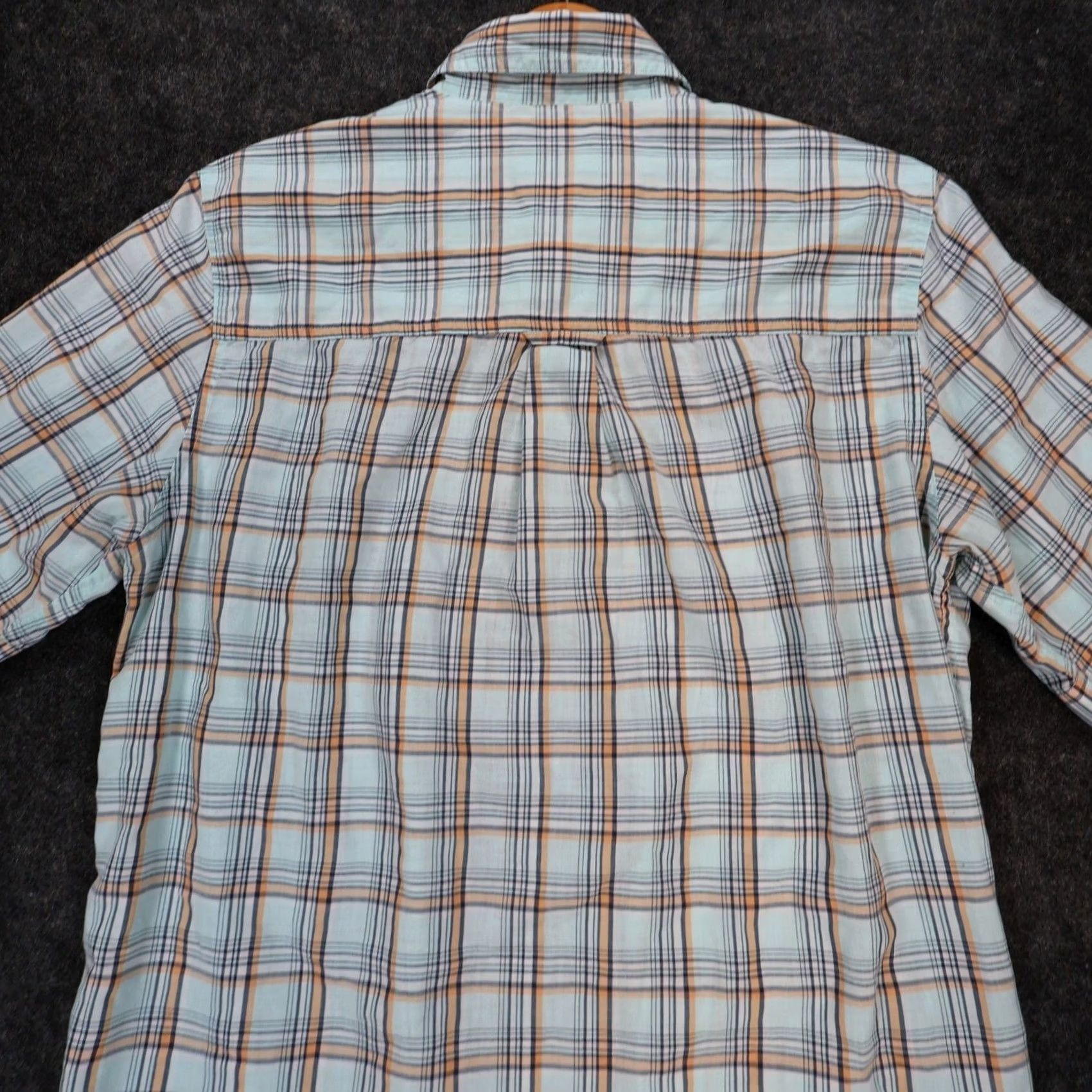 Chaps Chaps Plaid Button Down Shirt Mens M Light Blue Excellent Easy Care Short Sleeve Size US M / EU 48-50 / 2 - 5 Thumbnail