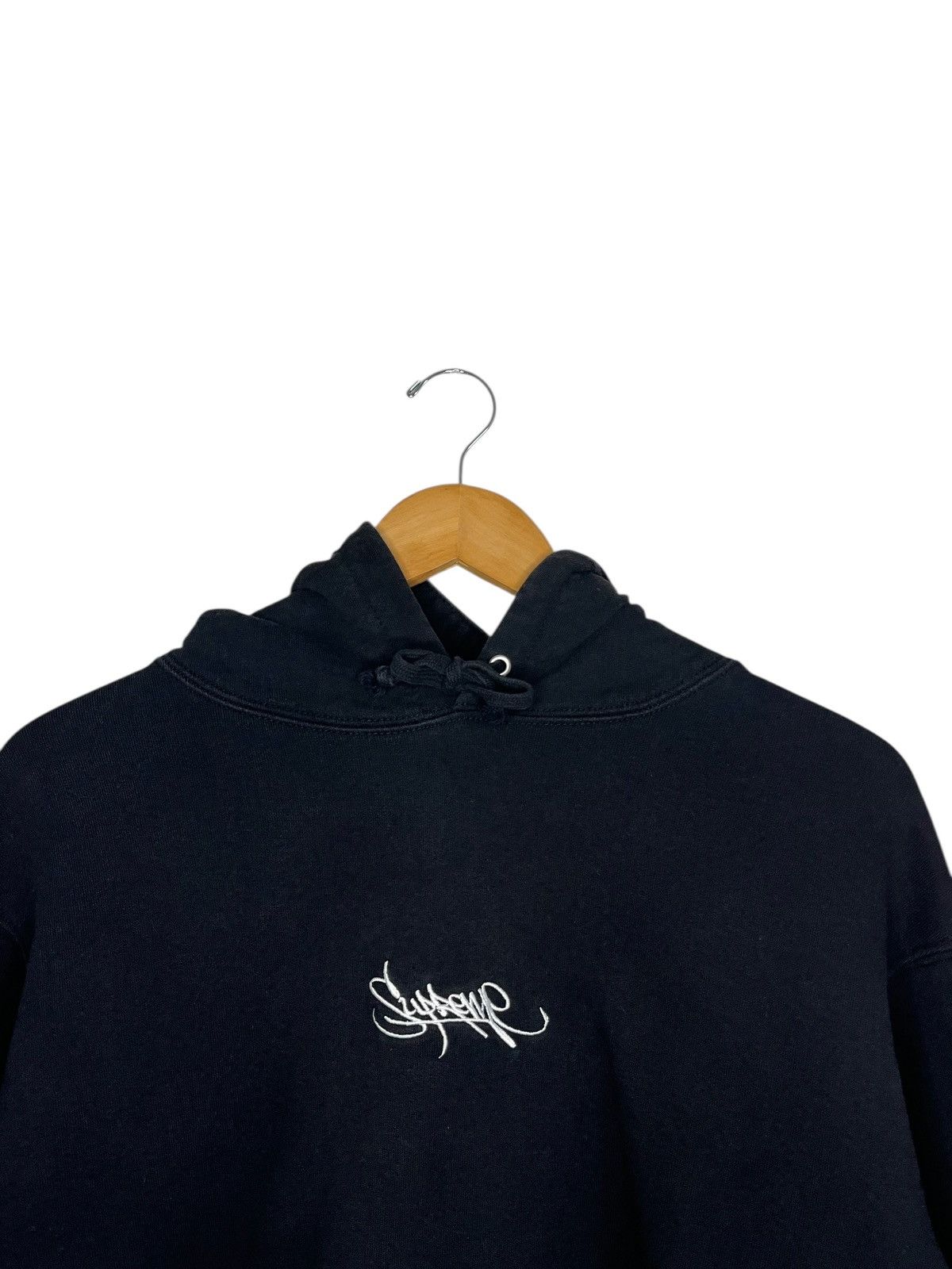 Supreme Supreme Tag Logo Hoodie Hooded Sweatshirt Black Large SS19 Size US L / EU 52-54 / 3 - 2 Thumbnail