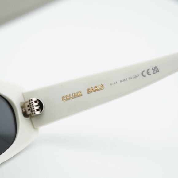 Celine Celine CL40279U 25A Sunglasses Beige Cat Eye Frame, Grey Size ONE SIZE - 8 Thumbnail