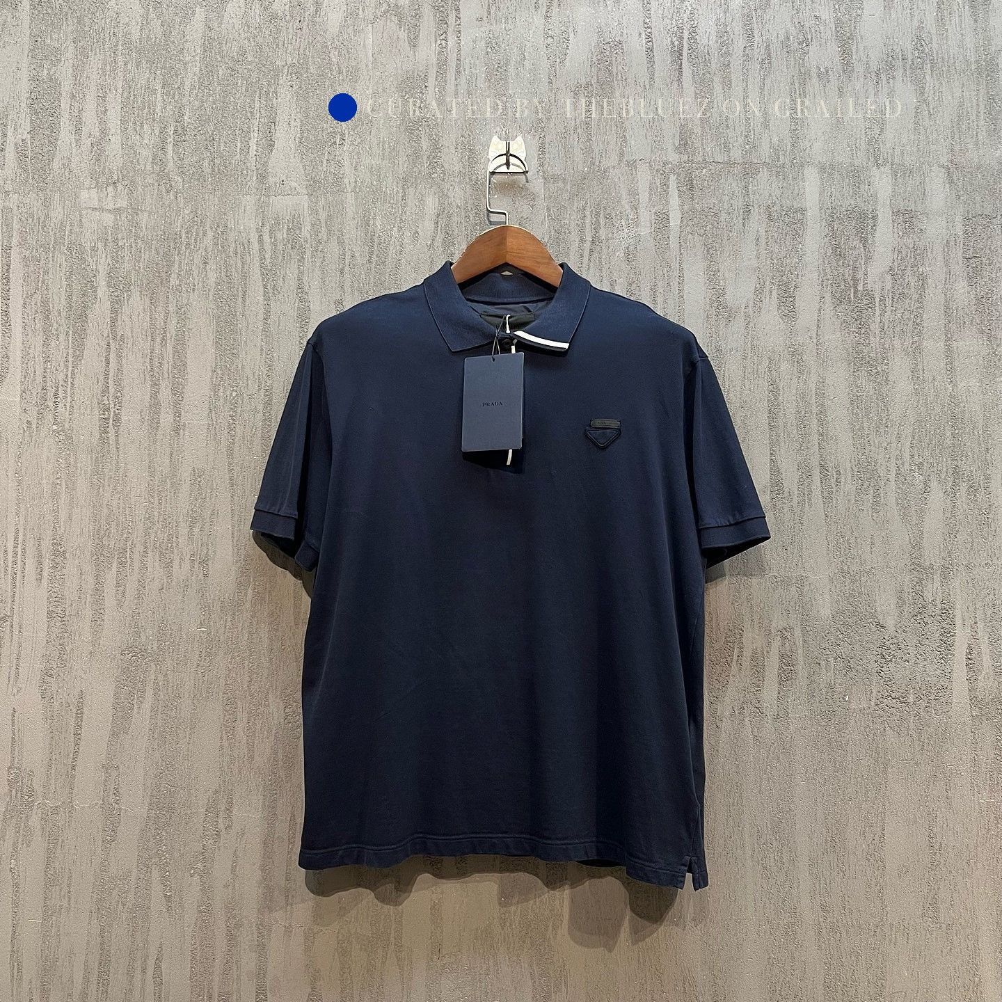 Prada Sleek Navy Polo Shirt in XL Size US XL / EU 56 / 4 - 1 Thumbnail