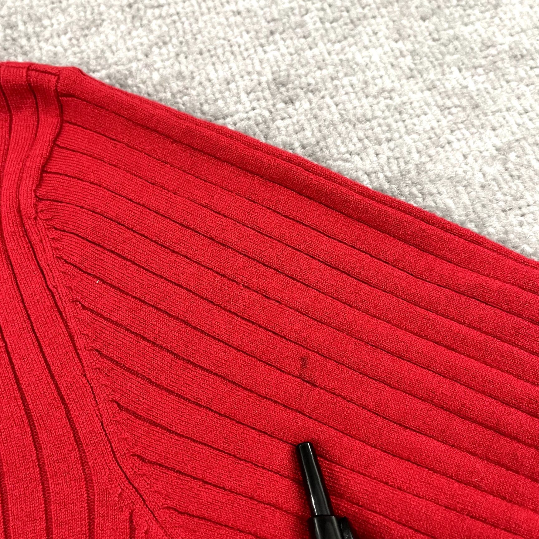 Vintage PECK & PECK Sweater Women XL Red Silk Cashmere Crew Neck 3/4 Pullover Size M / US 6-8 / IT 42-44 - 7 Thumbnail