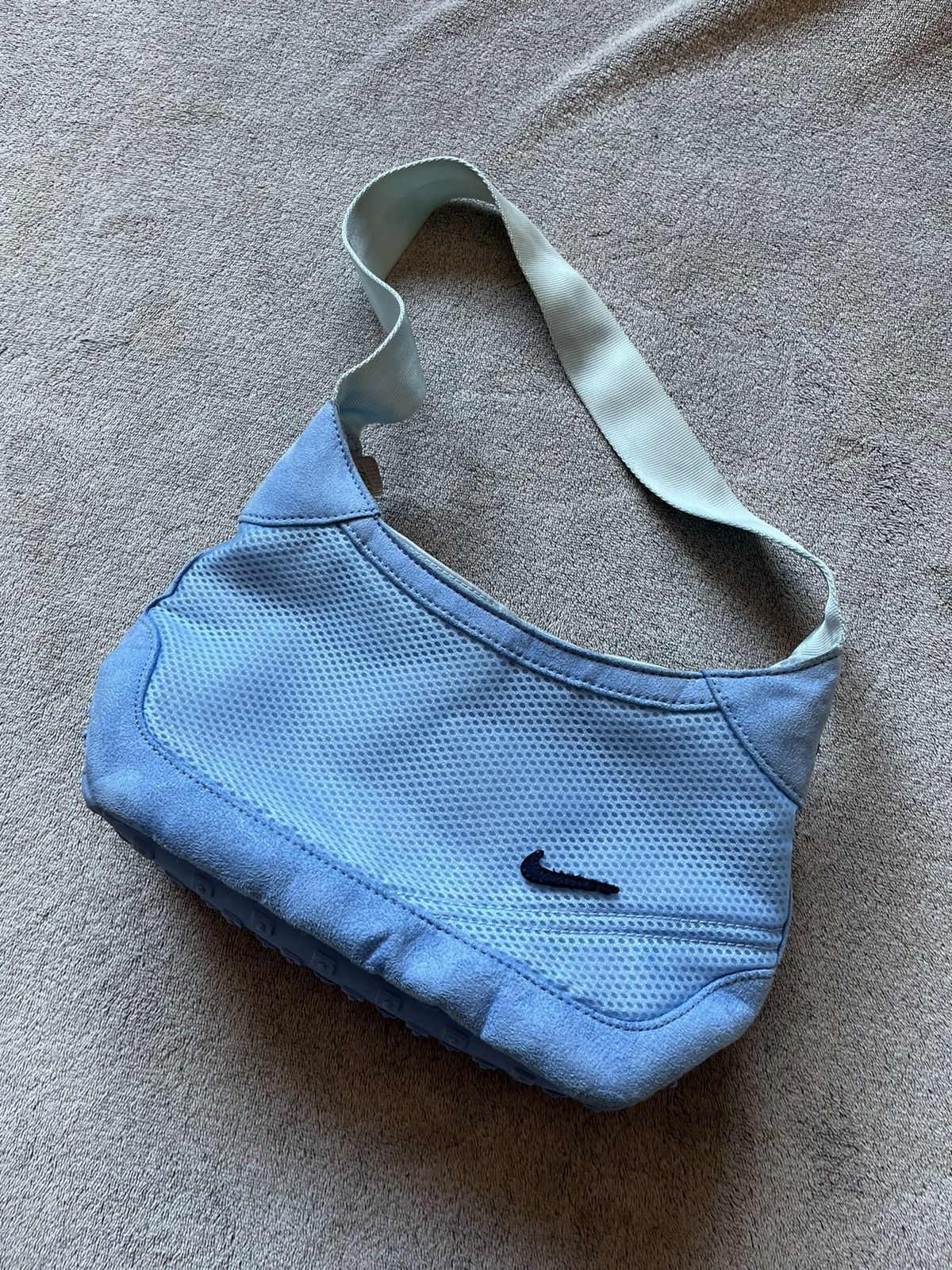 Nike × Vintage Vintage Y2K Nike Waffle Handbag / Shoulder (UNC) Opium Rare Size ONE SIZE - 1 Thumbnail