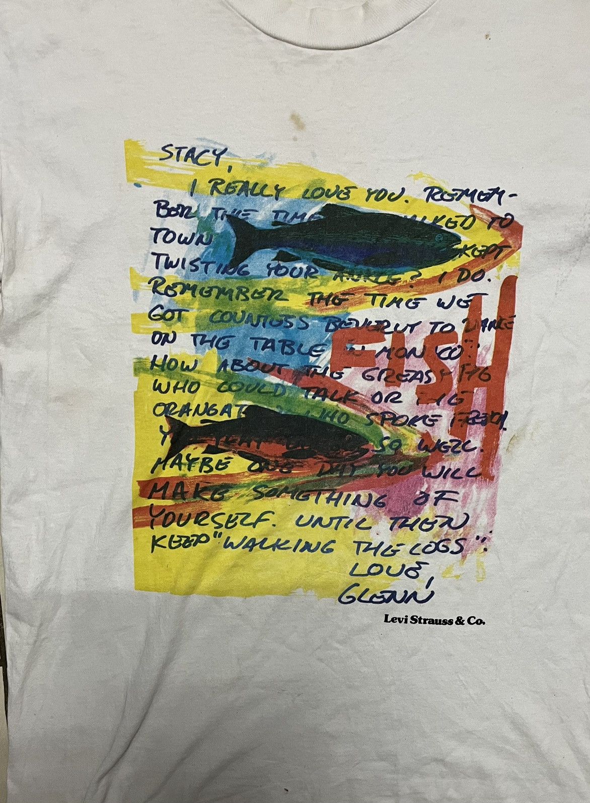 Levi's × Vintage Vintage Levis Tshirt Size US M / EU 48-50 / 2 - 4 Thumbnail