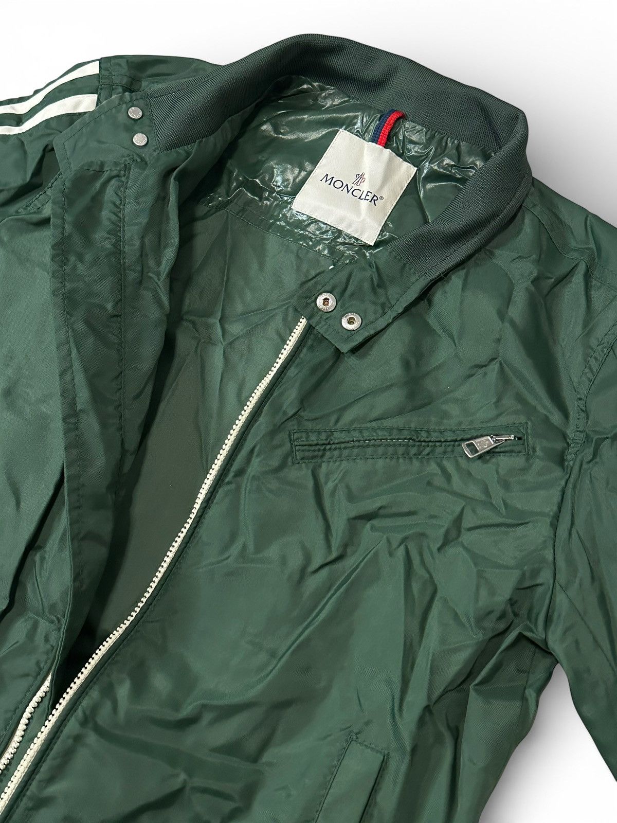 Moncler Vintage MONCLER Emile Green Windbreaker Jacket Size US M / EU 48-50 / 2 - 4 Thumbnail