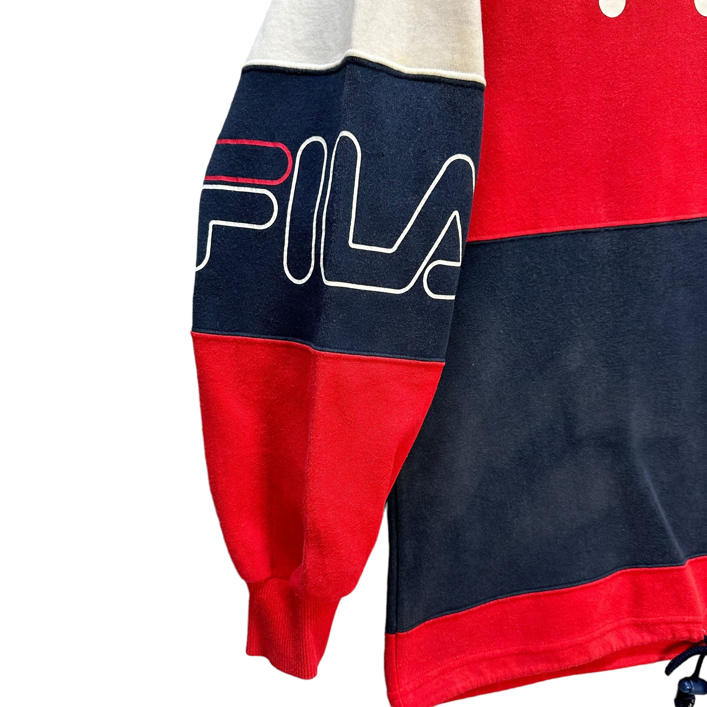 Fila FILA Big Logo Colorblock Pullover Hoodies Jumper #9148-62 Size US M / EU 48-50 / 2 - 6 Thumbnail