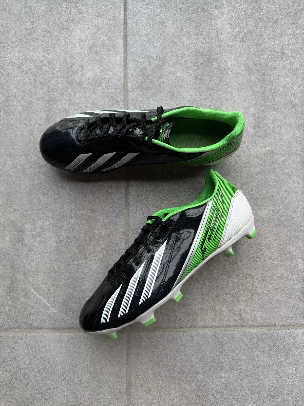 Adidas Men F10 Fg Soccer Cleats Football Shoes Boots in Black (Size 8)