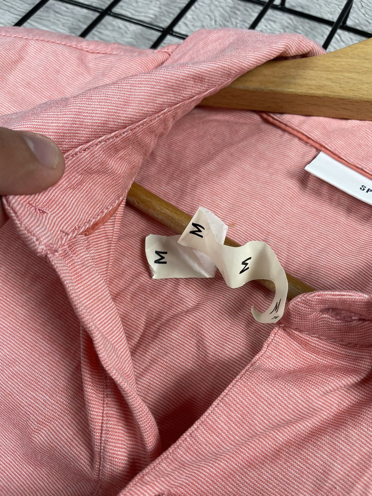 SPOKE Spoke London Polo Shirt Mens Rose Collar Stripes M size Size US M / EU 48-50 / 2 - 8 Thumbnail
