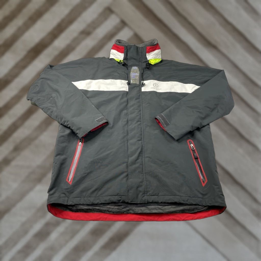Henri Lloyd Henri Lloyd Jacket Mens XL Hooded Inshore Osprey Polyamide Waterproof All Seasons Gray Blue Logo Size US XL / EU 56 / 4 - 1 Thumbnail