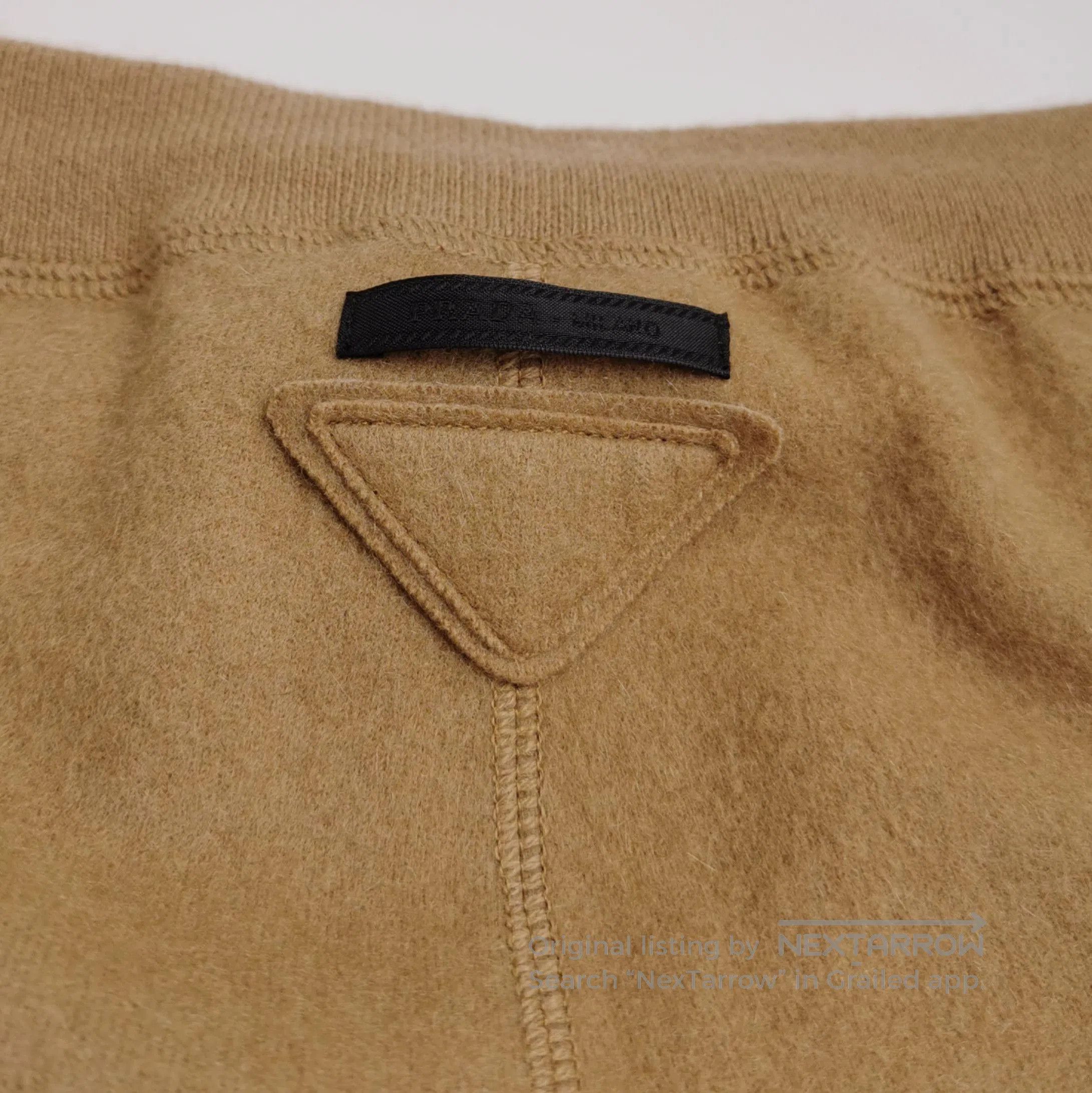 Prada Prada Logo Wool Cashmere Blend Pants . Size 37" - 3 Thumbnail