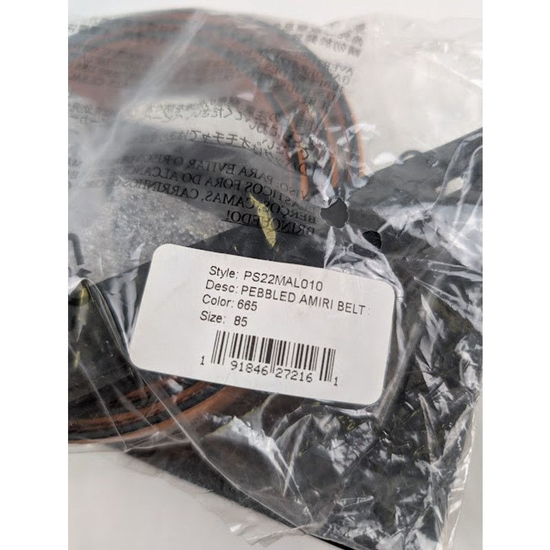 Amiri o1rshd1 Q:2 / Size: 85 / Pebbled Amiri Belt in Orange Size 34 - 11 Thumbnail