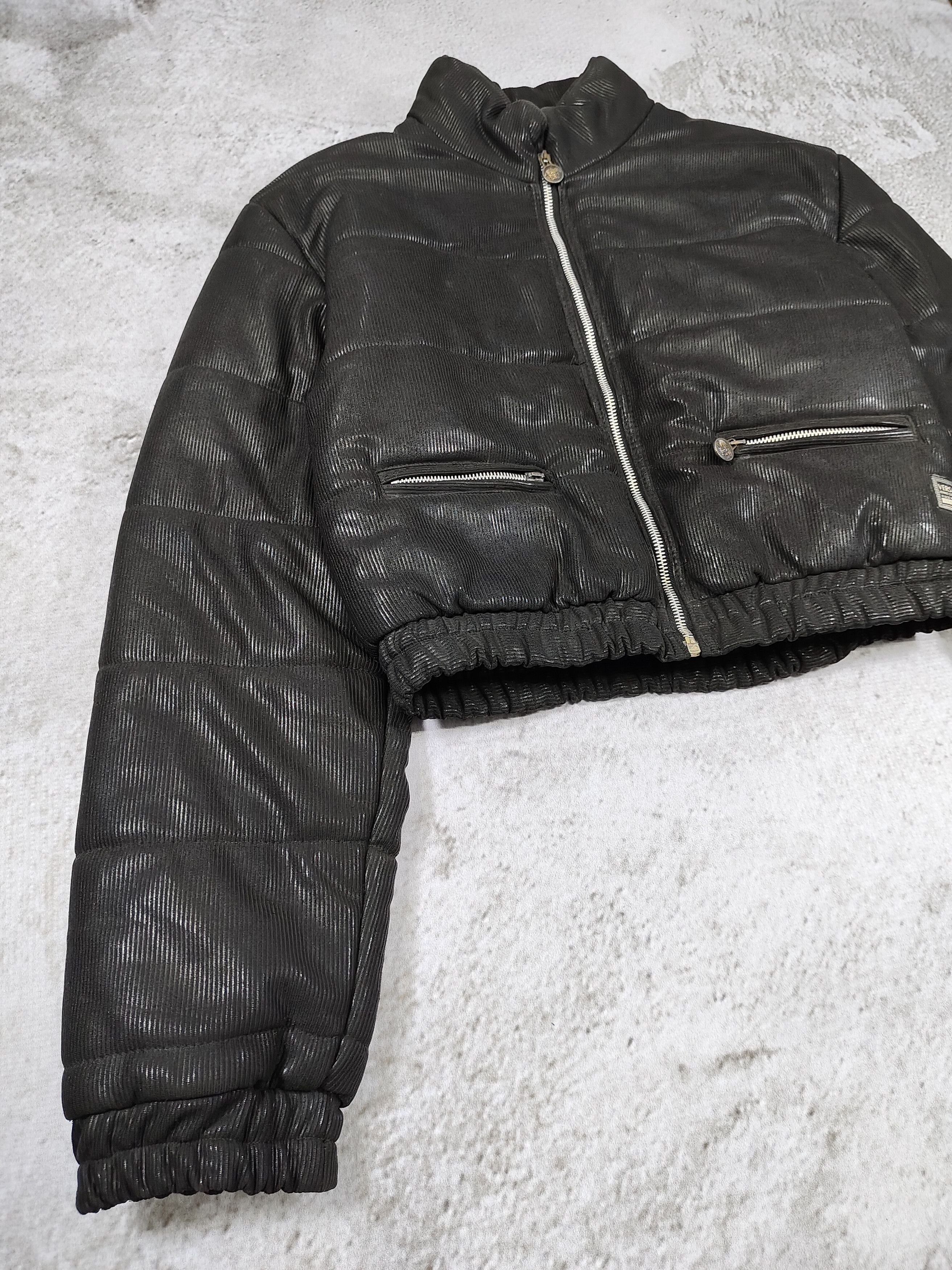 Versace Jeans Couture 90s Versace JC- Archive Ribbed Puffer Style Cropped Jacket Size US M / EU 48-50 / 2 - 5 Thumbnail