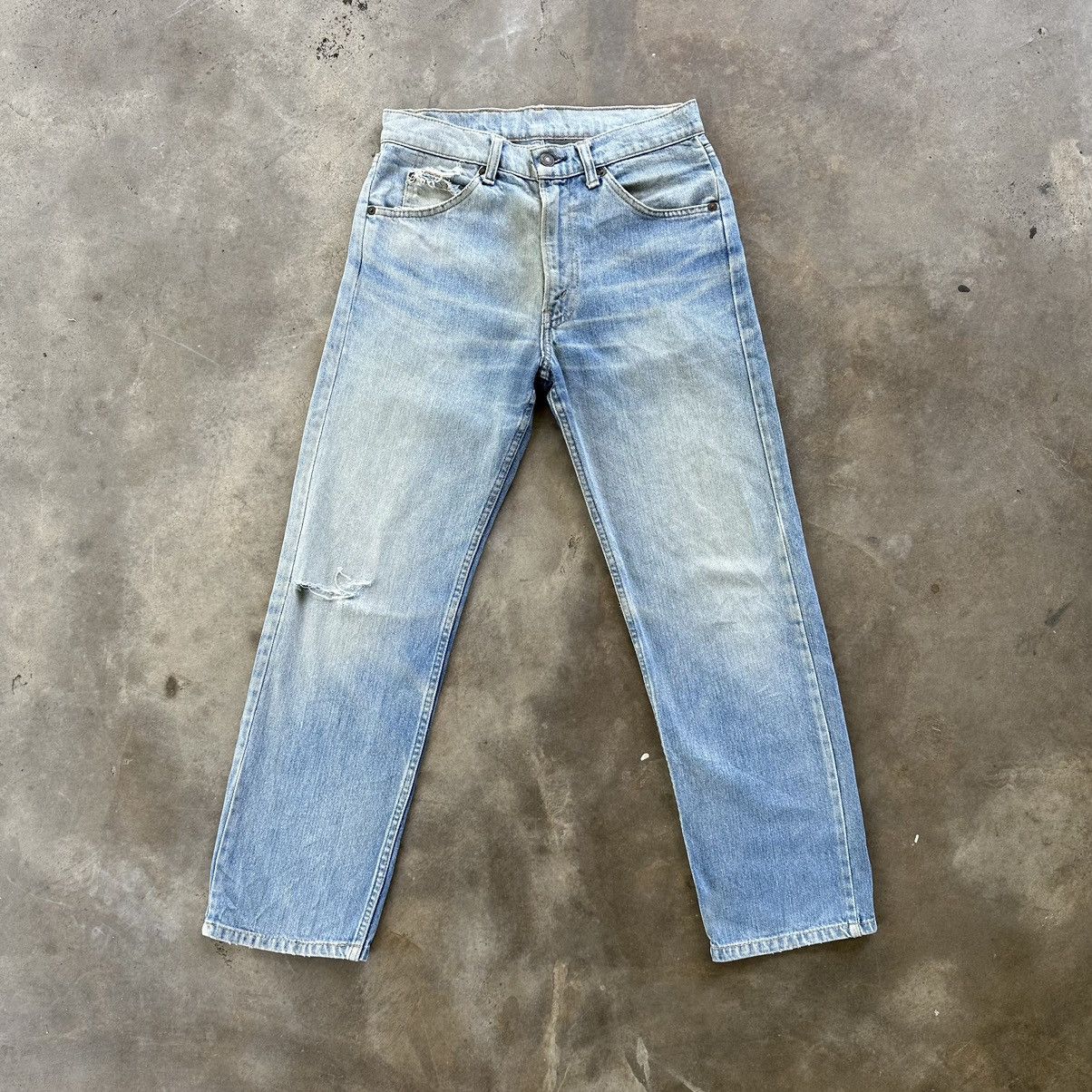 Jean × Levi's × Vintage 80’s Vintage Levi’s USA Light Wash Faded Jean Denim Pant Size US 29 - 1 Thumbnail