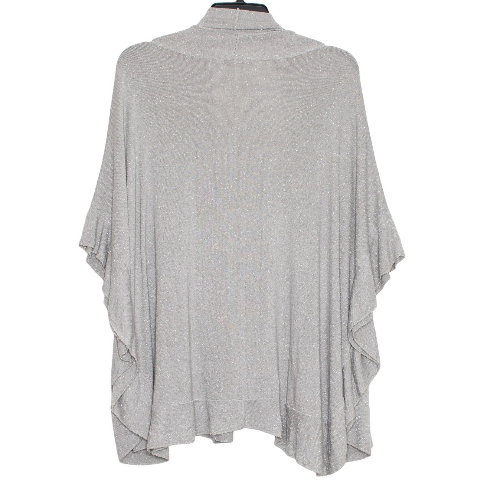 Other NWT Oversized Cardigan O/S Metallic Gray Open Front Italy Size ONE SIZE - 3 Thumbnail