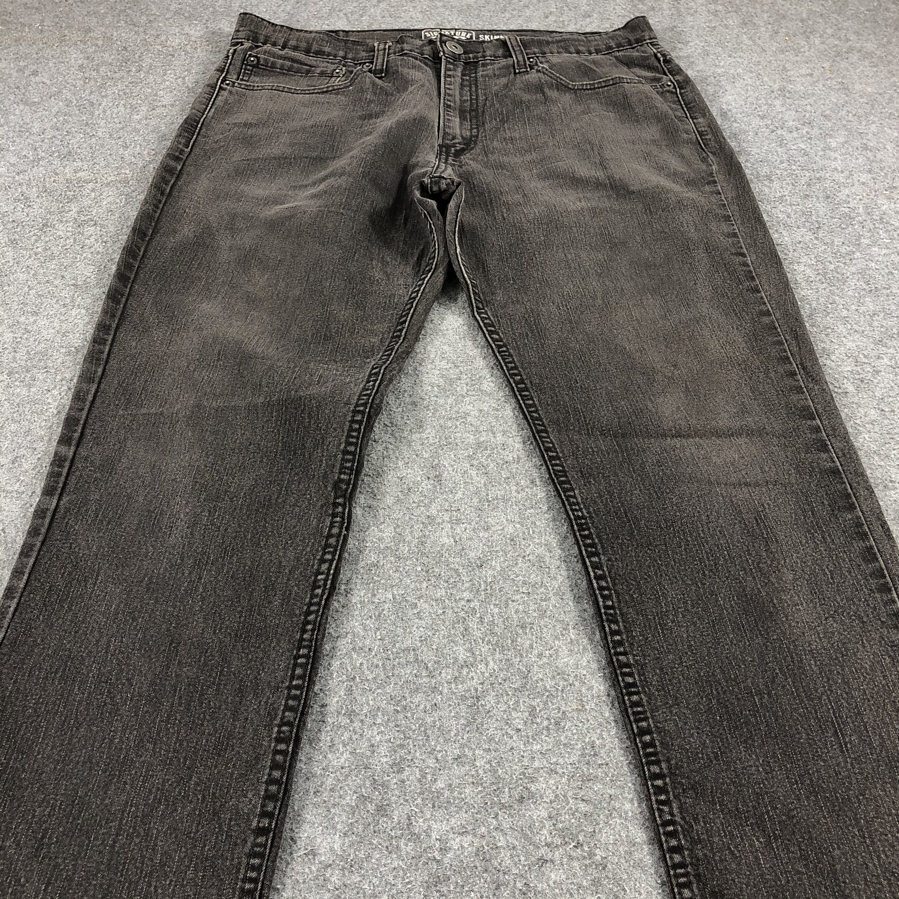 Levi's Faded Black Vintage Levis Jeans Skinny Denim-J1075 Size US 34 / EU 50 - 3 Thumbnail