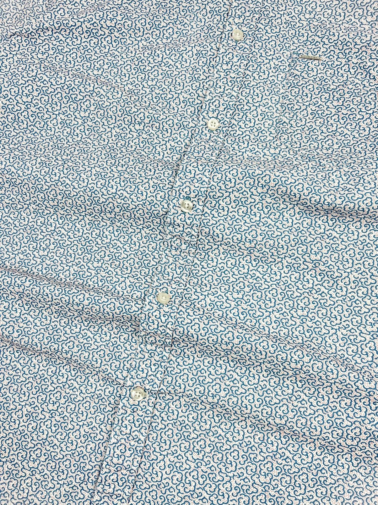 Diesel Diesel Button-Up Shirt Blue Abstract Cloud Print Vintage Xl Size US XL / EU 56 / 4 - 3 Thumbnail