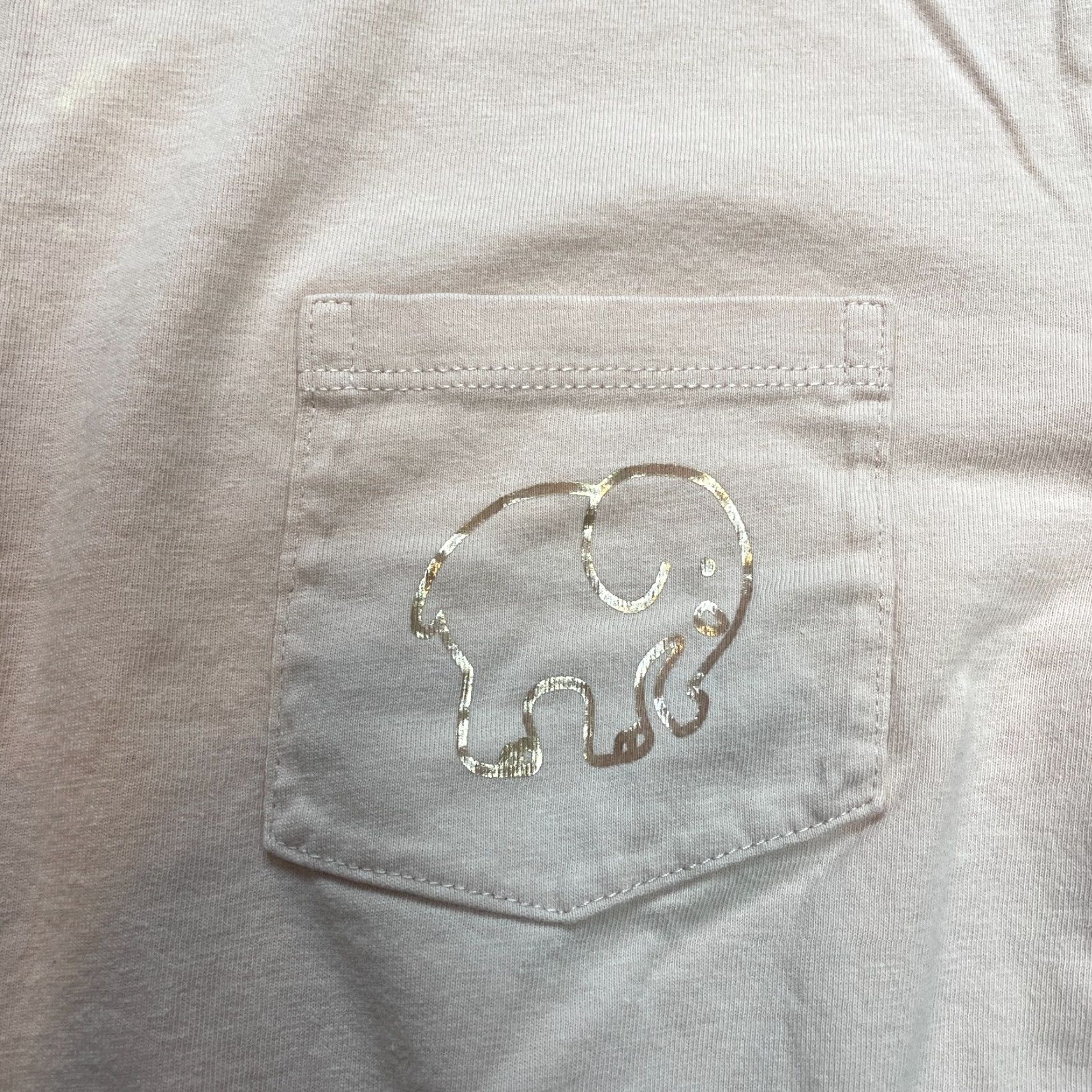 Vintage Ivory Ella Shirt Womens Small Pink Pocket Tee Glitter Logo Embroidered Long Sleeve Cotton 100% Regular Womens Self Brand Satin? Size S / US 4 / IT 40 - 2 Thumbnail