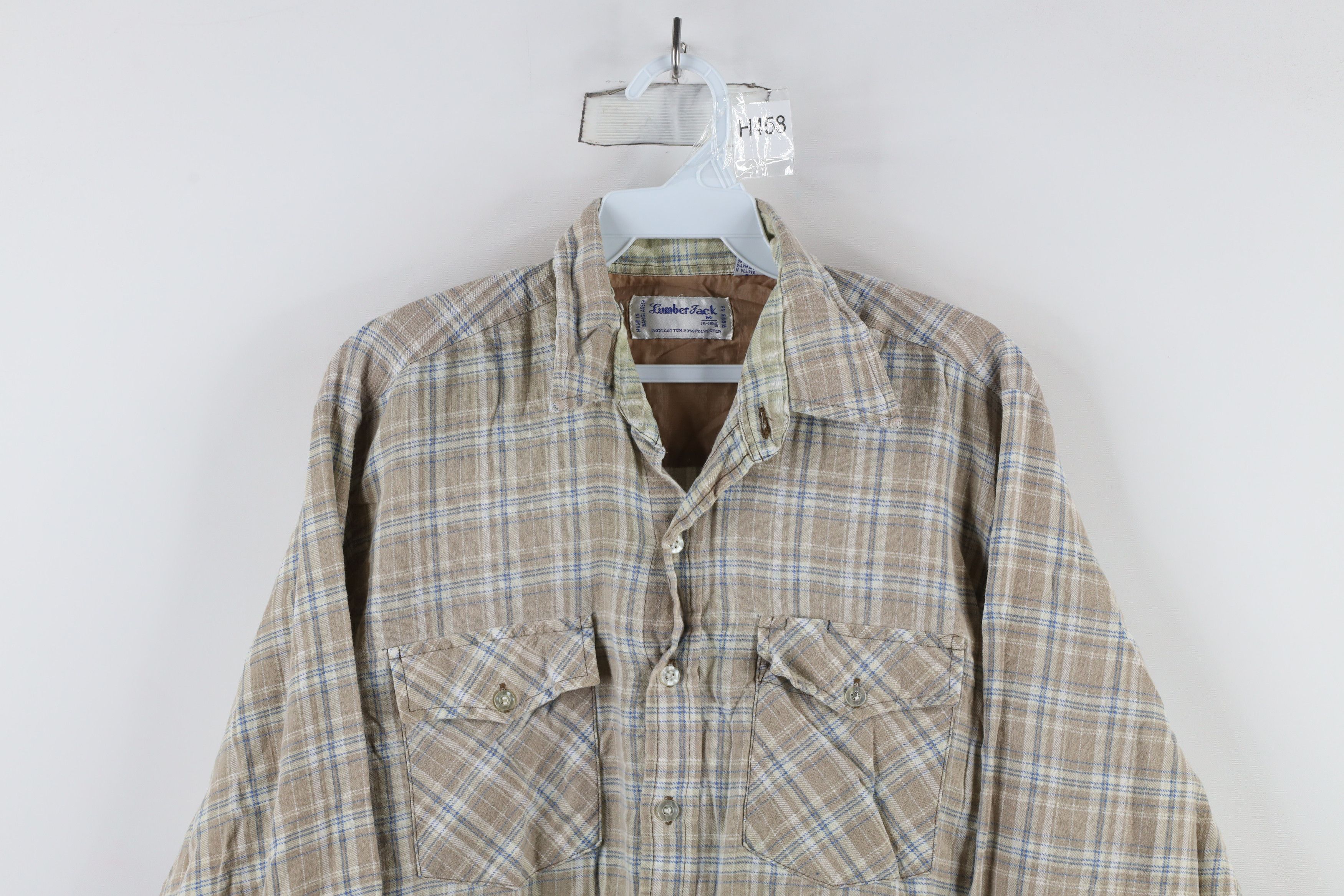 Vintage Vintage 90s Streetwear Flannel Collared Button Shirt Plaid Size M / US 6-8 / IT 42-44 - 2 Thumbnail