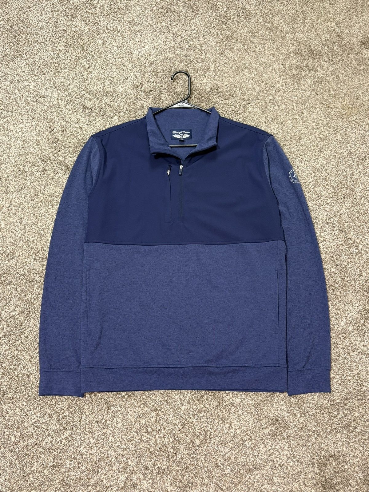 Other Straight Down Men Harding Hybrid 1/4 Zip Golf Performance XL Size US XL / EU 56 / 4 - 1 Thumbnail
