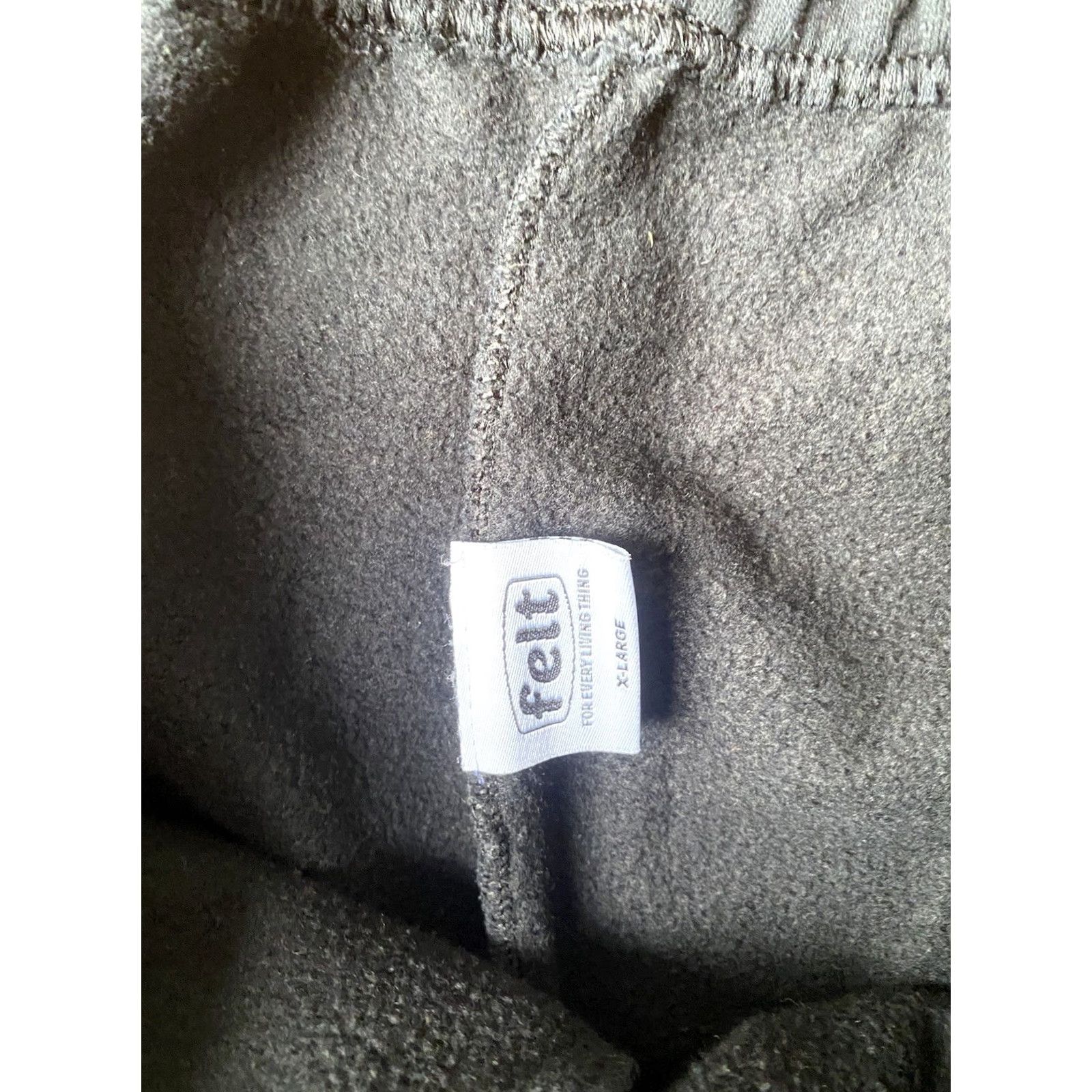 FELT FELT Felt For Every Living Thing Ibiza Cherry Sweatpants Pockets Drawstring XL Black Cotton Logo Pants Men Hands 80s? Size US 36 / EU 52 - 2 Thumbnail
