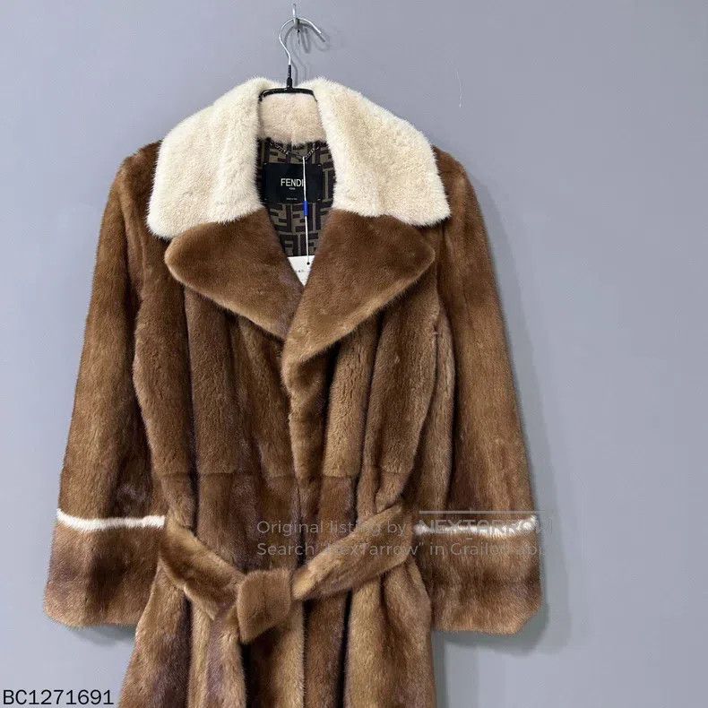 Fendi Fendi Fur Lined Mink Fur Long Coat Size M / US 6-8 / IT 42-44 - 2 Thumbnail