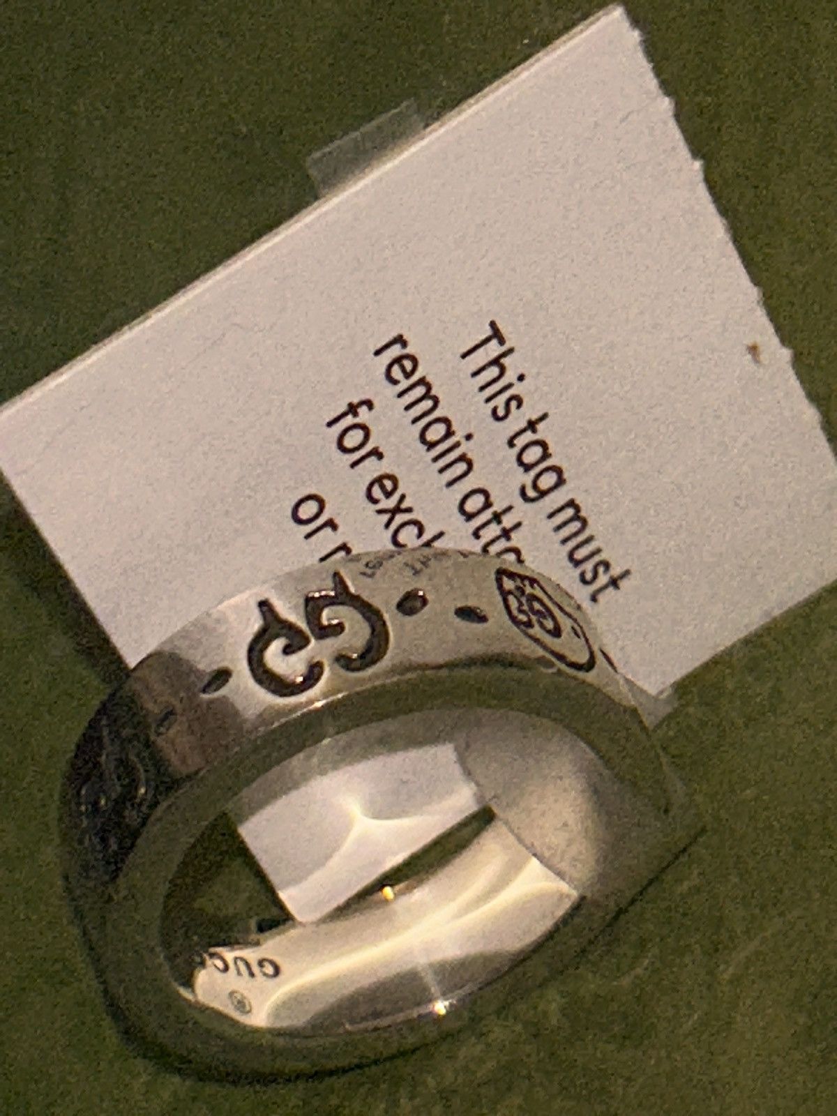 Gucci Gucci GG Ghost Costume Ring Silver Ag925 477932 Size ONE SIZE - 6 Thumbnail