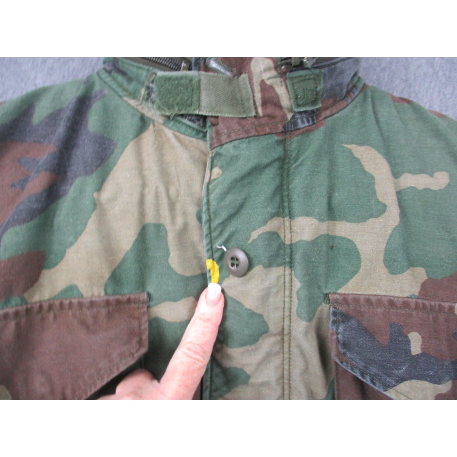 Alpha Industries VINTAGE US Military Cold Weather Field Coat Woodland Camouflage Small Hooded With Liner Size US S / EU 44-46 / 1 - 4 Thumbnail