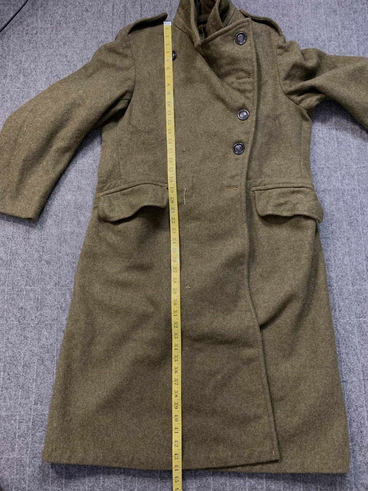 Other 80s Military Wool Greatcoat Pattern Dismounted Olive Green Size US M / EU 48-50 / 2 - 9 Thumbnail