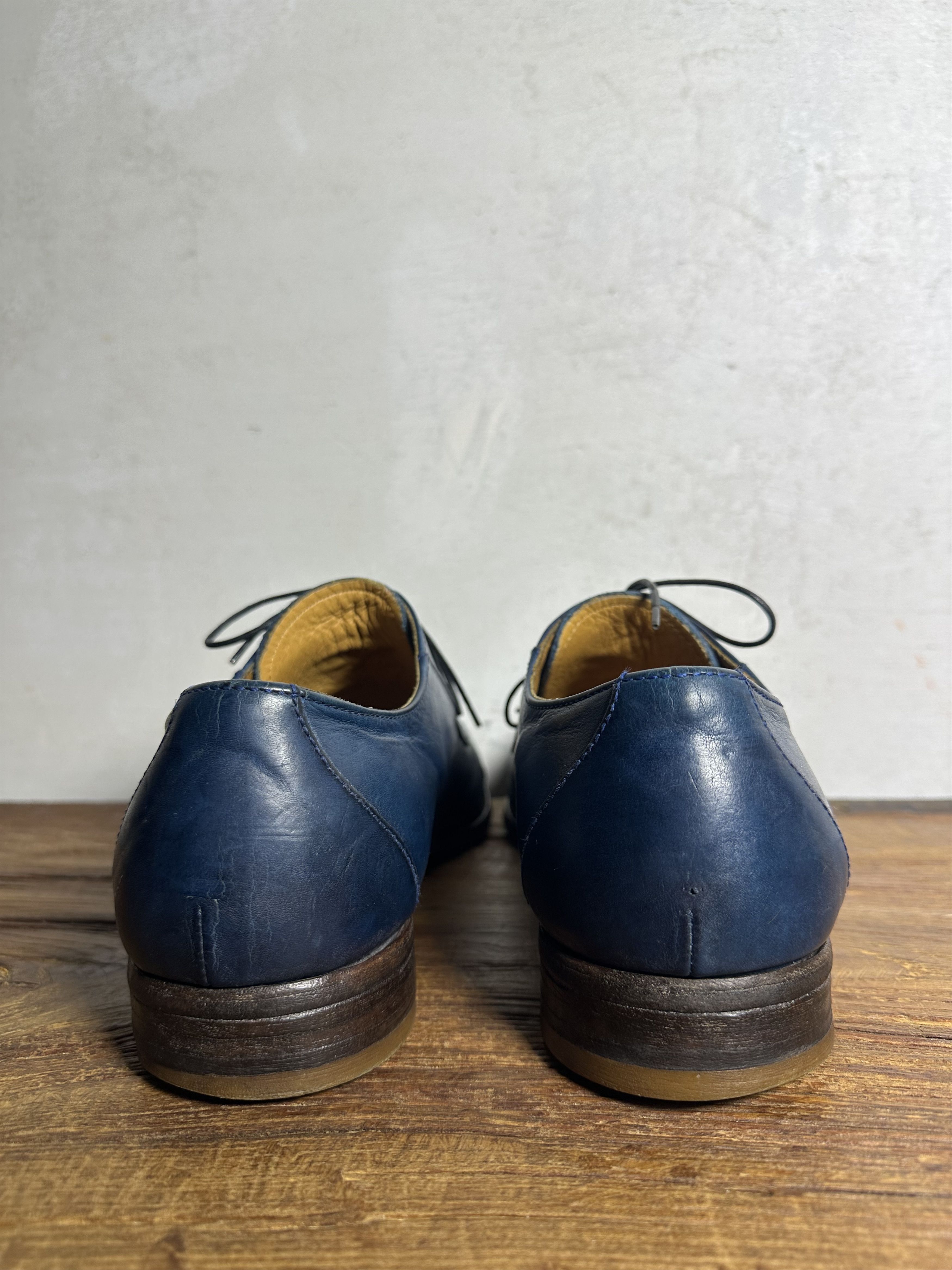 MoMA Moma Blue Lace-Up Shoes Size US 12 / EU 45 - 7 Thumbnail