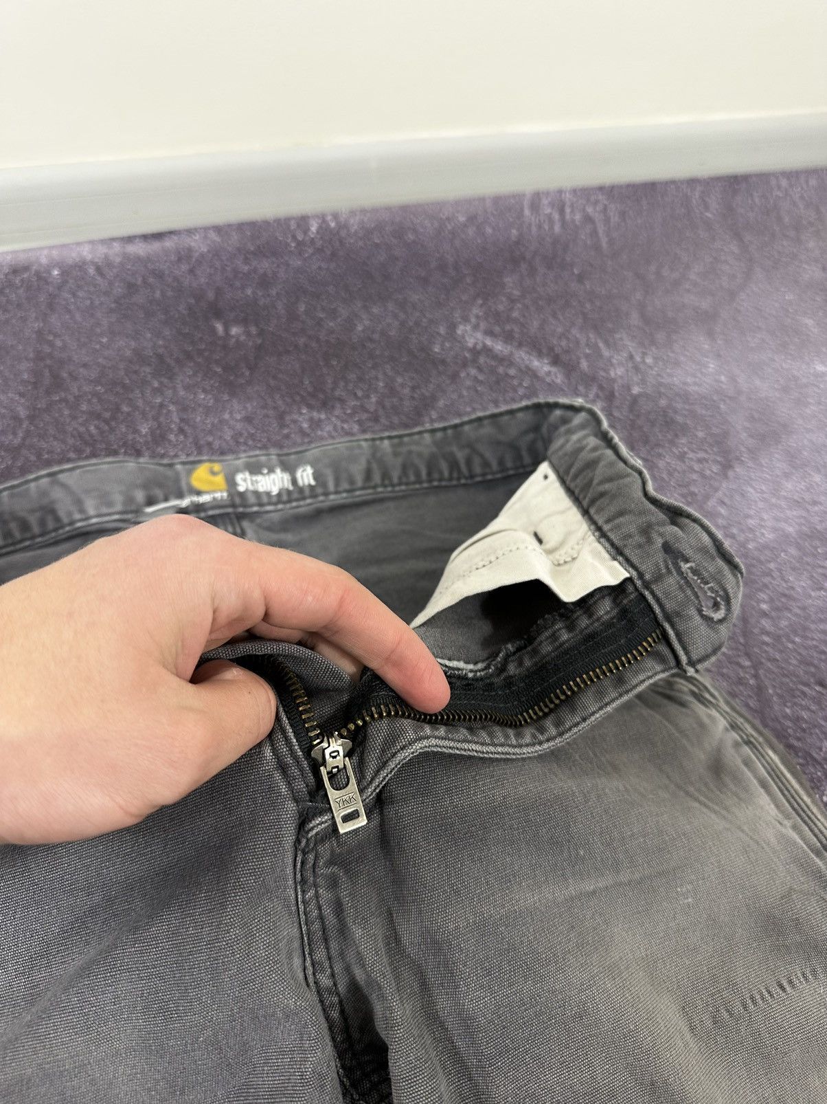 Carhartt Vintage Carhartt Distressed USA Faded Opium Hype Work Pants Size US 30 / EU 46 - 12 Thumbnail