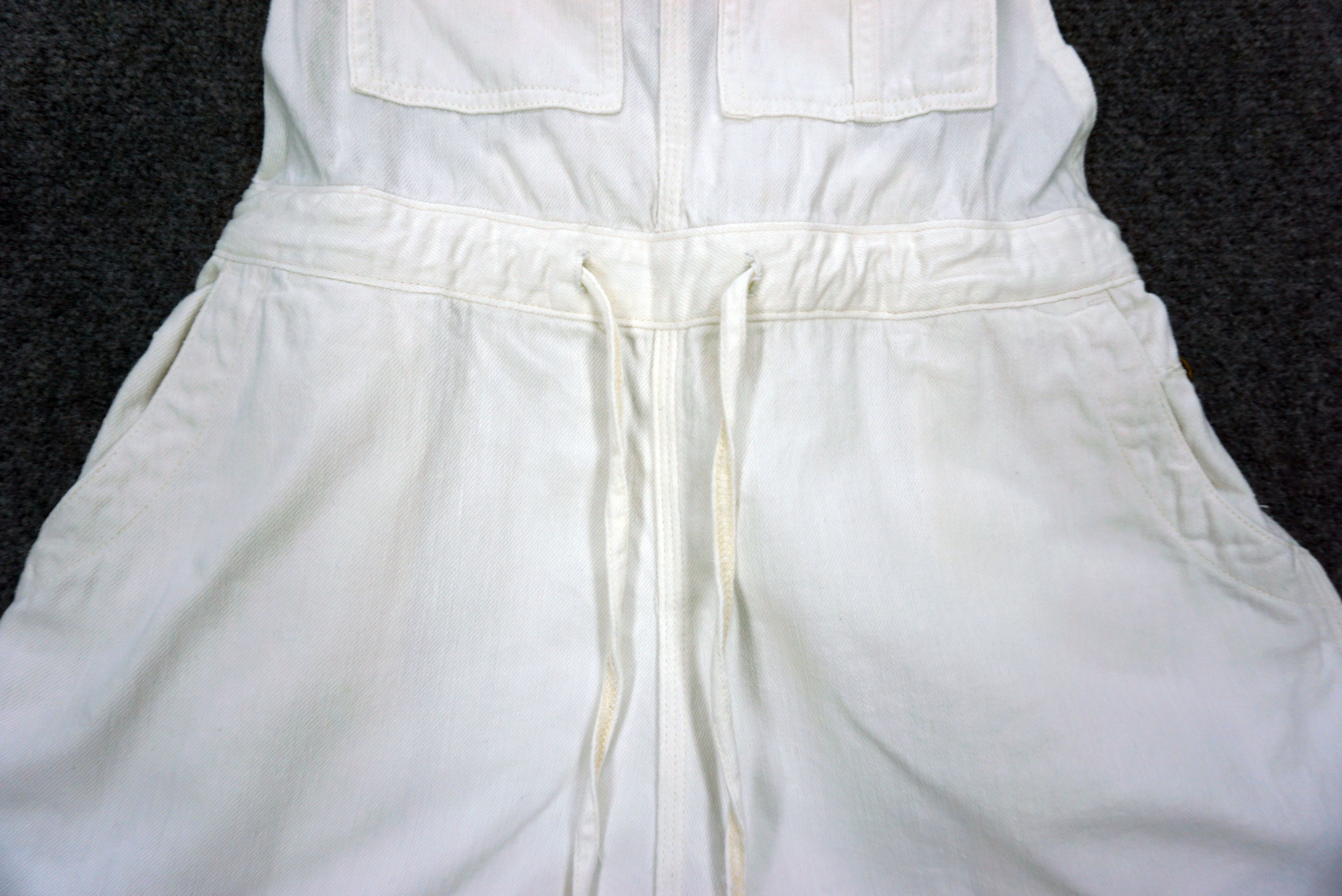 Japanese Brand Orslow Overalls W30xL17.5 Baggy Wide Leg Cropped Dungarees Size 26" / US 2 / IT 38 - 6 Thumbnail