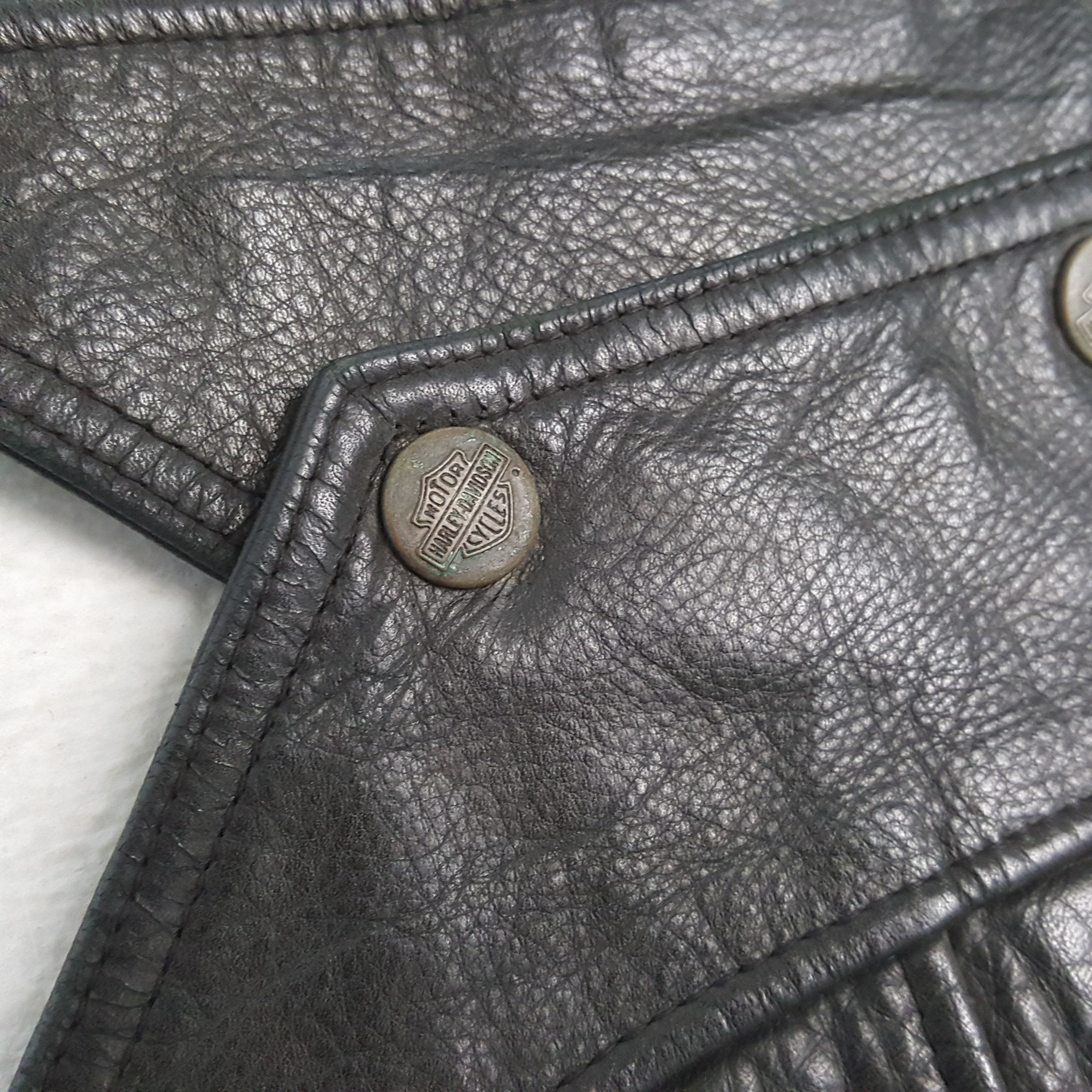 Harley Davidson × Vintage Vintage HARLEY DAVIDSON American Motorcycle Leather Vest Size US S / EU 44-46 / 1 - 6 Thumbnail