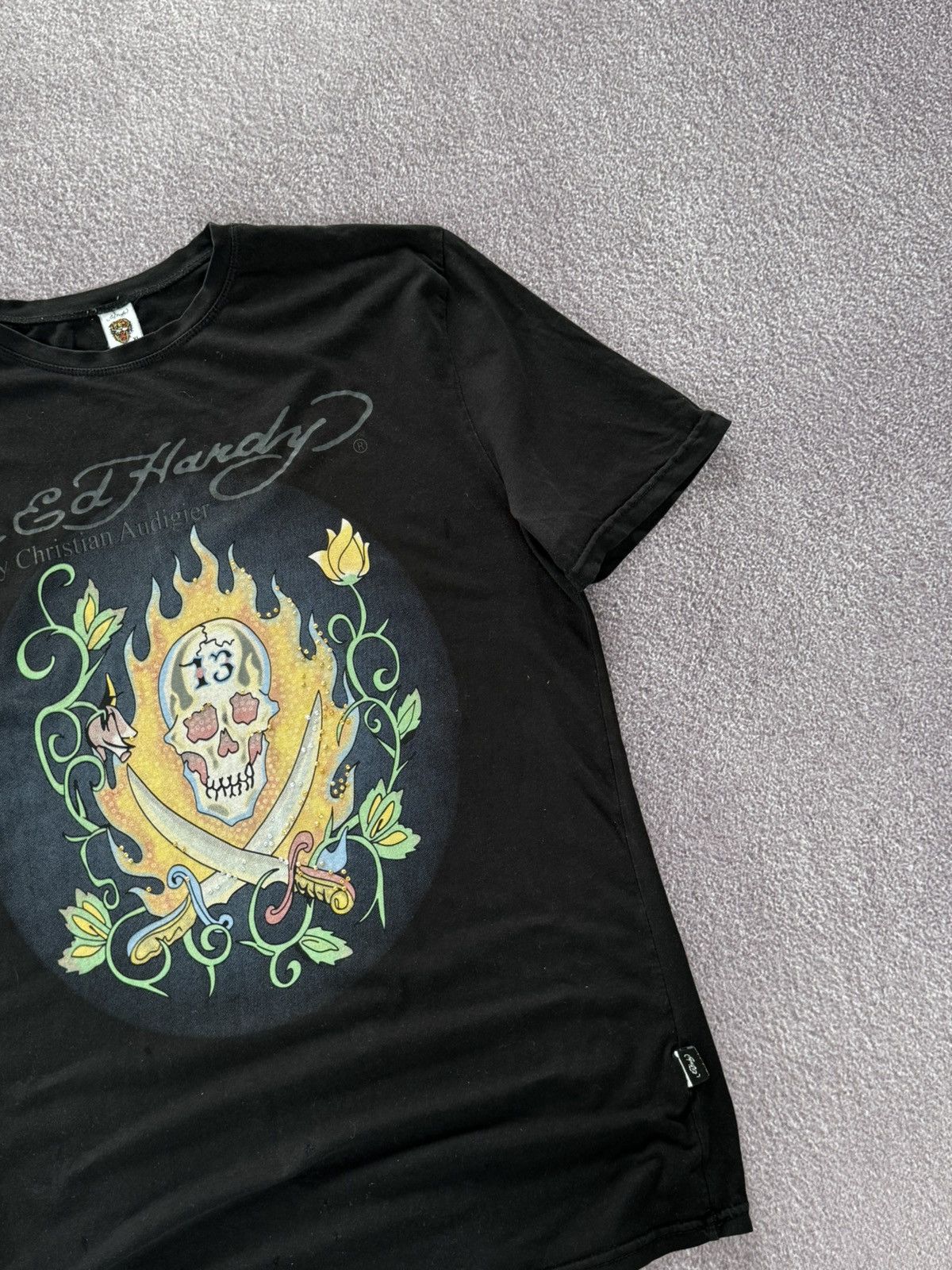 Ed Hardy Ed Hardy Y2K Vintage Streetwear Tattoo T-Shirt Size US XL / EU 56 / 4 - 6 Thumbnail