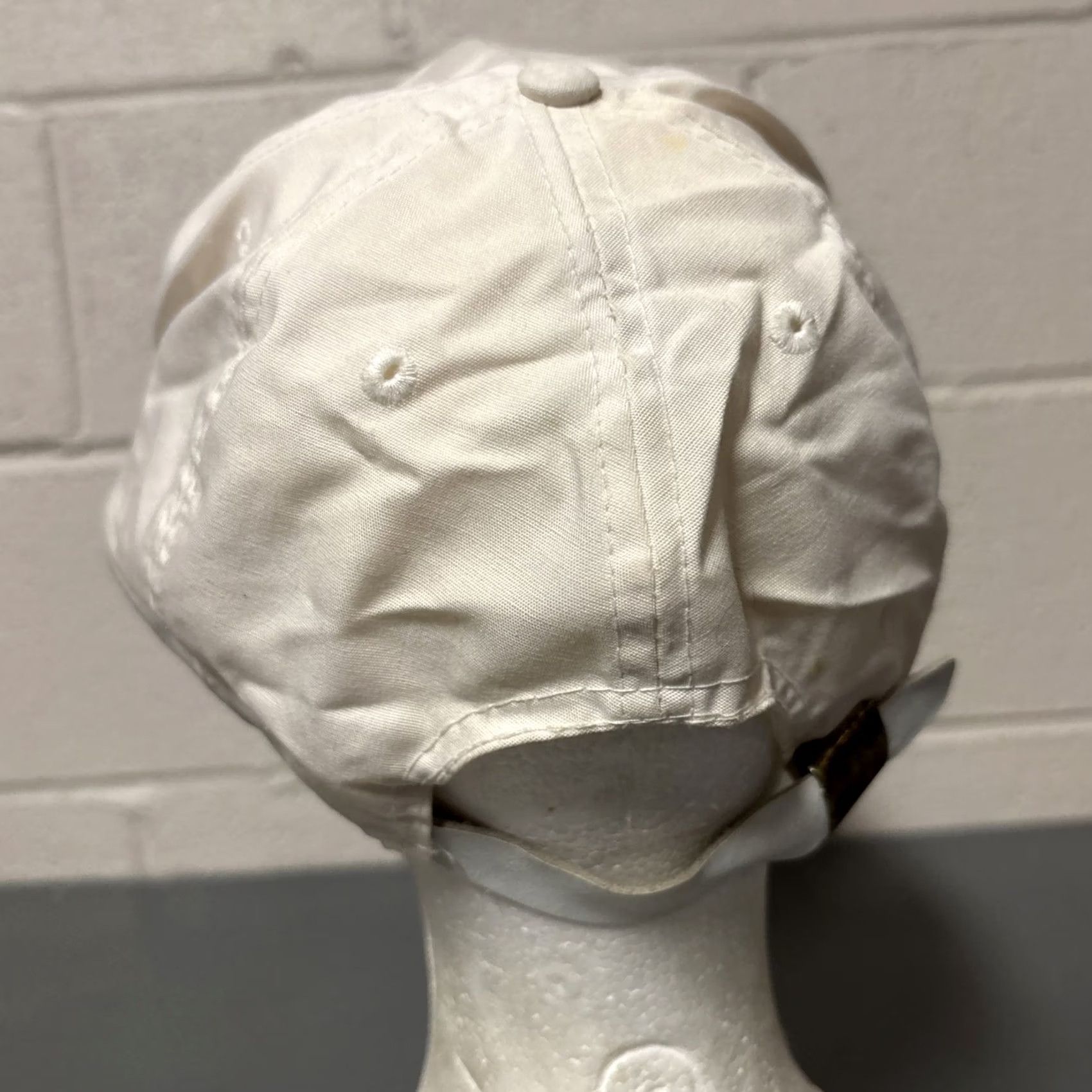 Vintage VINTAGE Toyota Corded Leather Hat White Adjustable Spellout Mens Size ONE SIZE - 5 Thumbnail