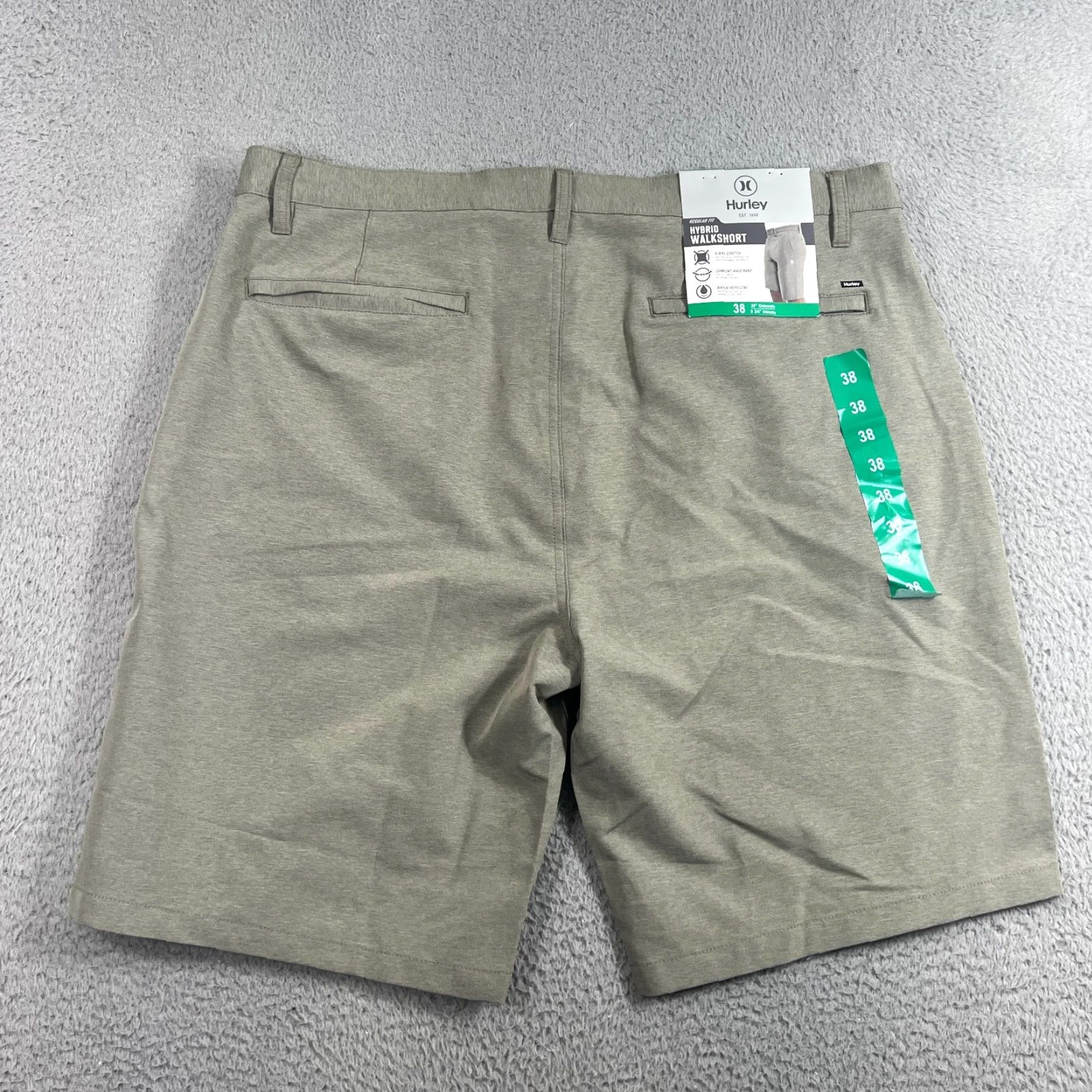 Hurley Hurley Men's Shorts Hybrid Walkshort Golf Size 38 Green Color Size US 38 / EU 54 - 5 Thumbnail