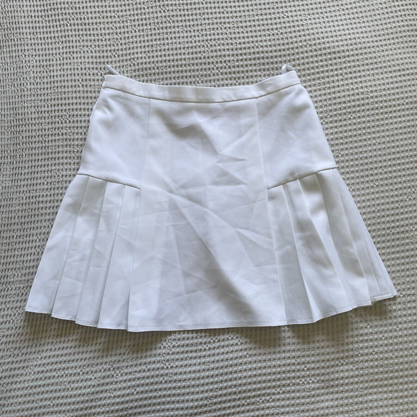 Adidas Vintage Adidas Originals Pleated Tennis Skirt White Size 20 Size 42" / US 20 - 6 Thumbnail