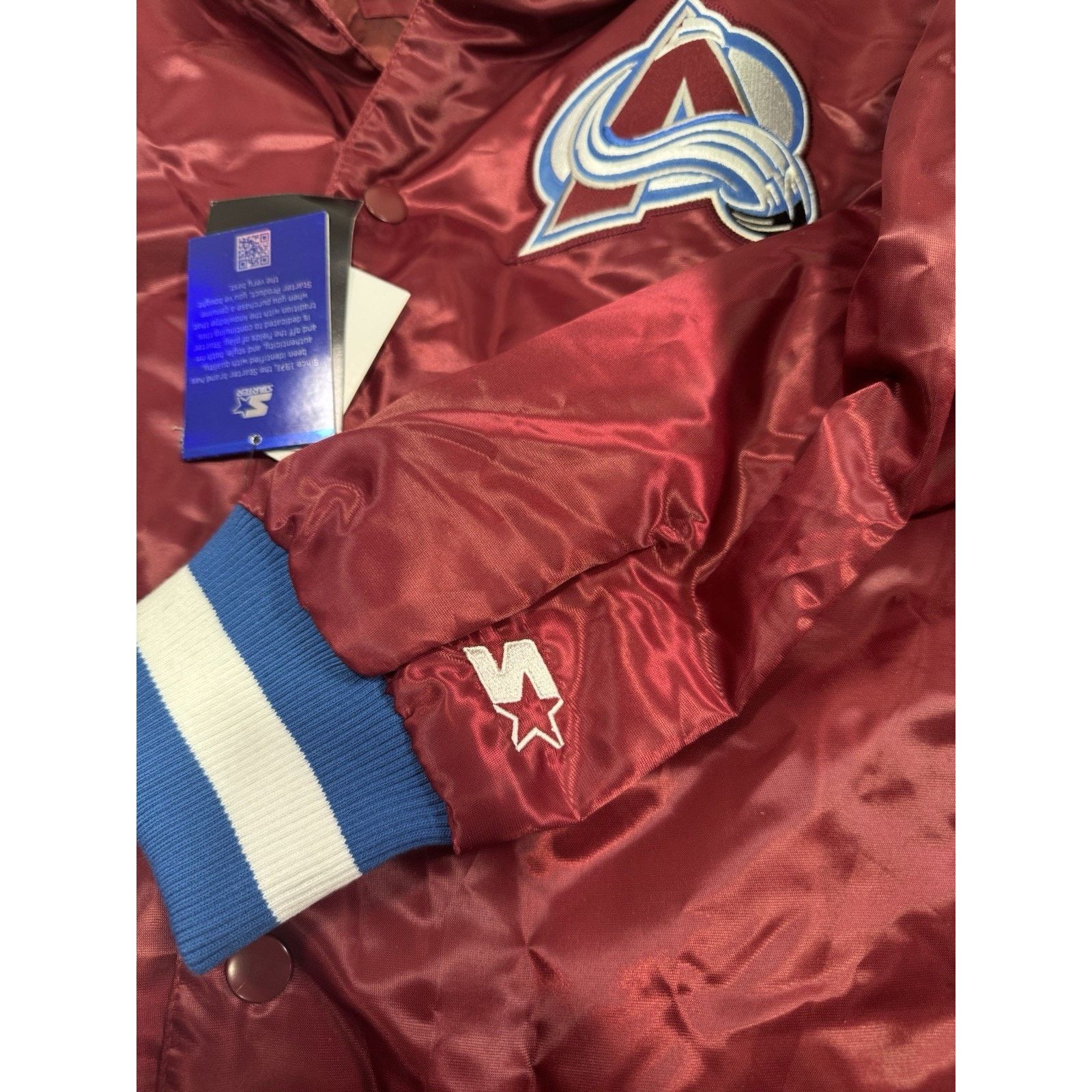 Starter Starter NHL Colorado Avalanche Satin Bomber Jacket Men’s XXL Size US XXL / EU 58 / 5 - 6 Thumbnail
