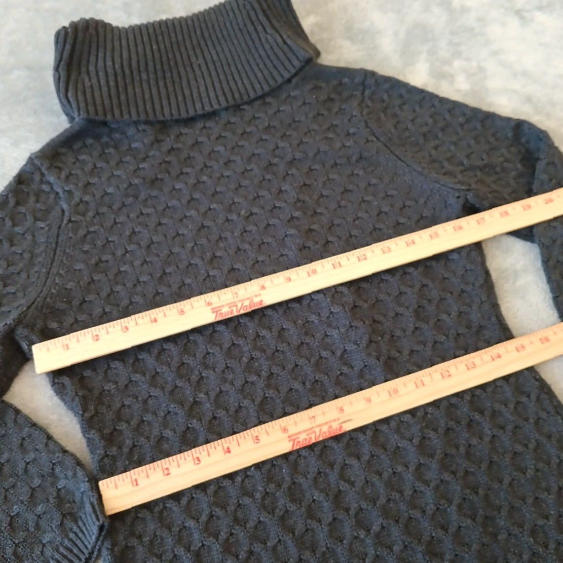 Calvin Klein Calvin Klein Sweater Dress M Gray Chunky Knit Long Sleeve Turtleneck Womens Knee Length Pullover Dry Clean Only Knit Stretch Regular Size M / US 6-8 / IT 42-44 - 7 Thumbnail