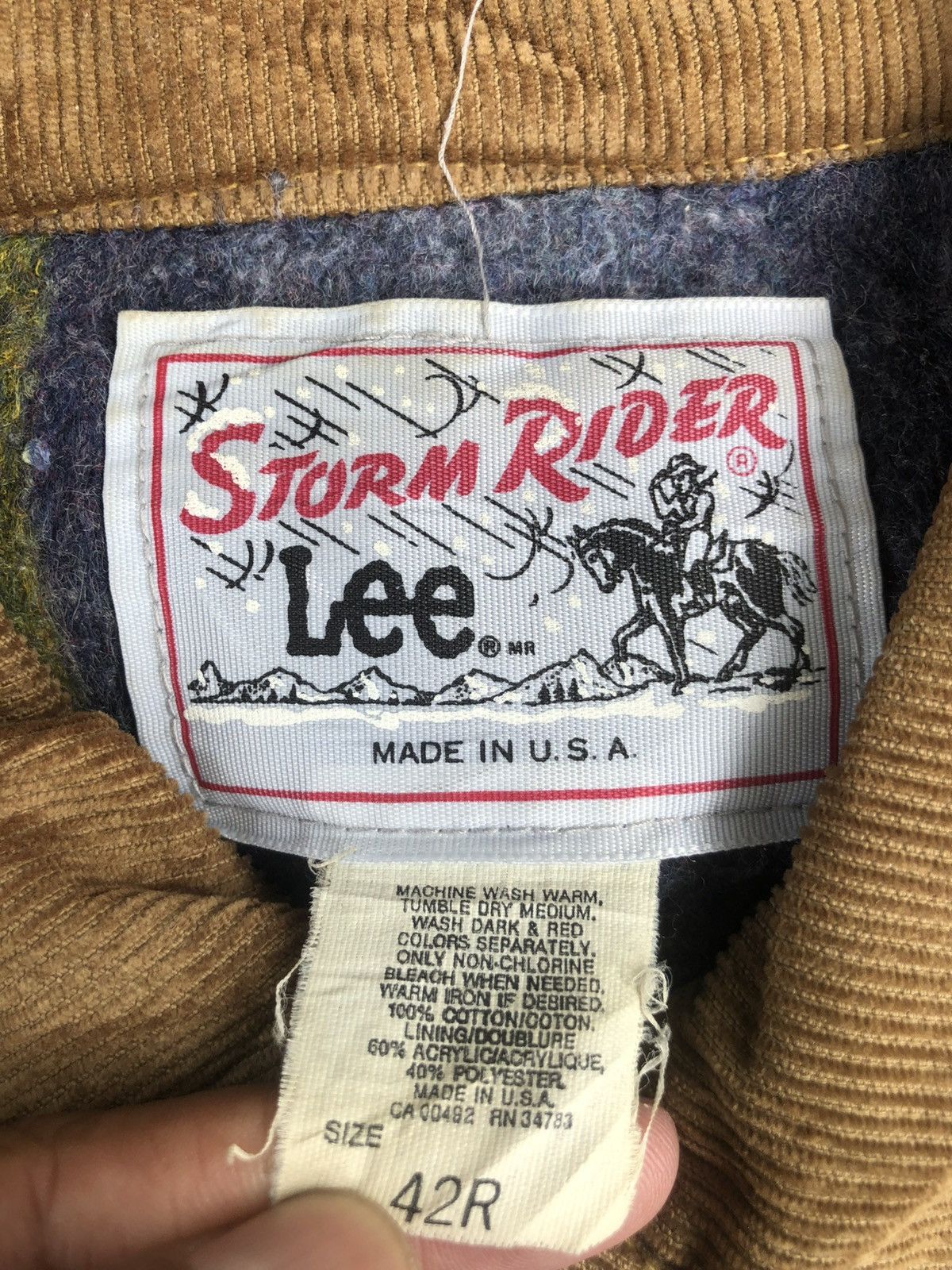 Lee Vintage 70’s Lee Storm Rider Blanked Lined Denim Jacket Size US L / EU 52-54 / 3 - 23 Thumbnail