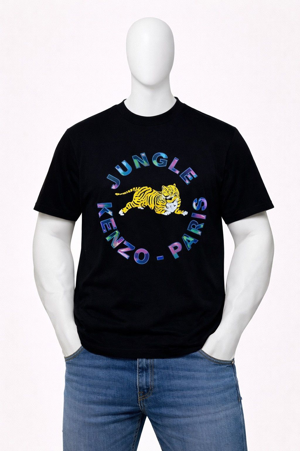 H&M × Kenzo Kenzo x H&M Jungle Paris Tiger Black Big Logo Size US M / EU 48-50 / 2 - 1 Thumbnail