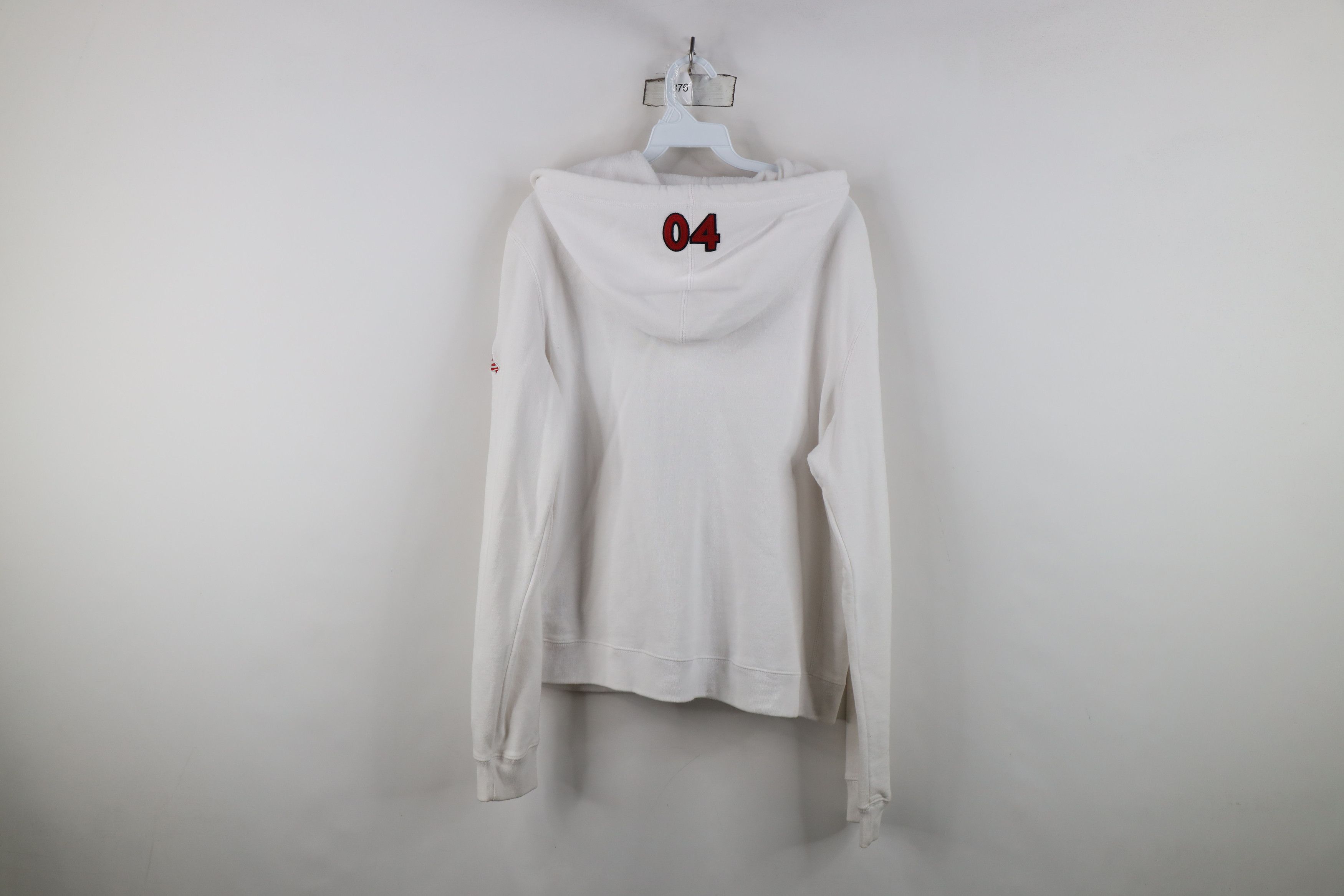 Vintage Vintage Y2K Roots Athens Greece Team USA Hoodie White Size XL / US 12-14 / IT 48-50 - 14 Thumbnail