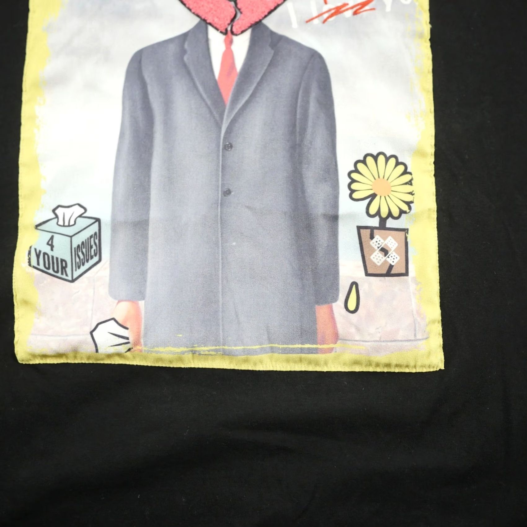 Champion BKYS Shirt Mens XL Black Gray Heart Patch Streetwear Art Graphic T-Shirt Size US XL / EU 56 / 4 - 7 Thumbnail