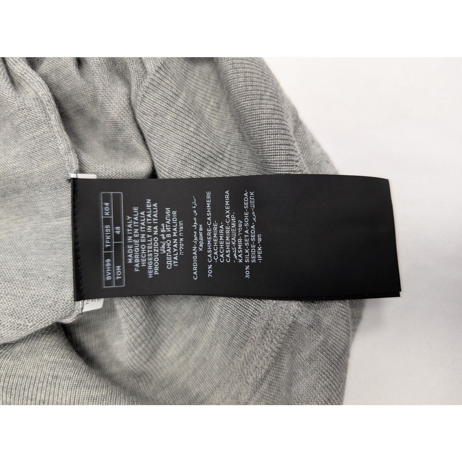 Tom Ford o1rshd1 V-Neck Sweatshirt Sweater in Grey Size US M / EU 48-50 / 2 - 14 Thumbnail